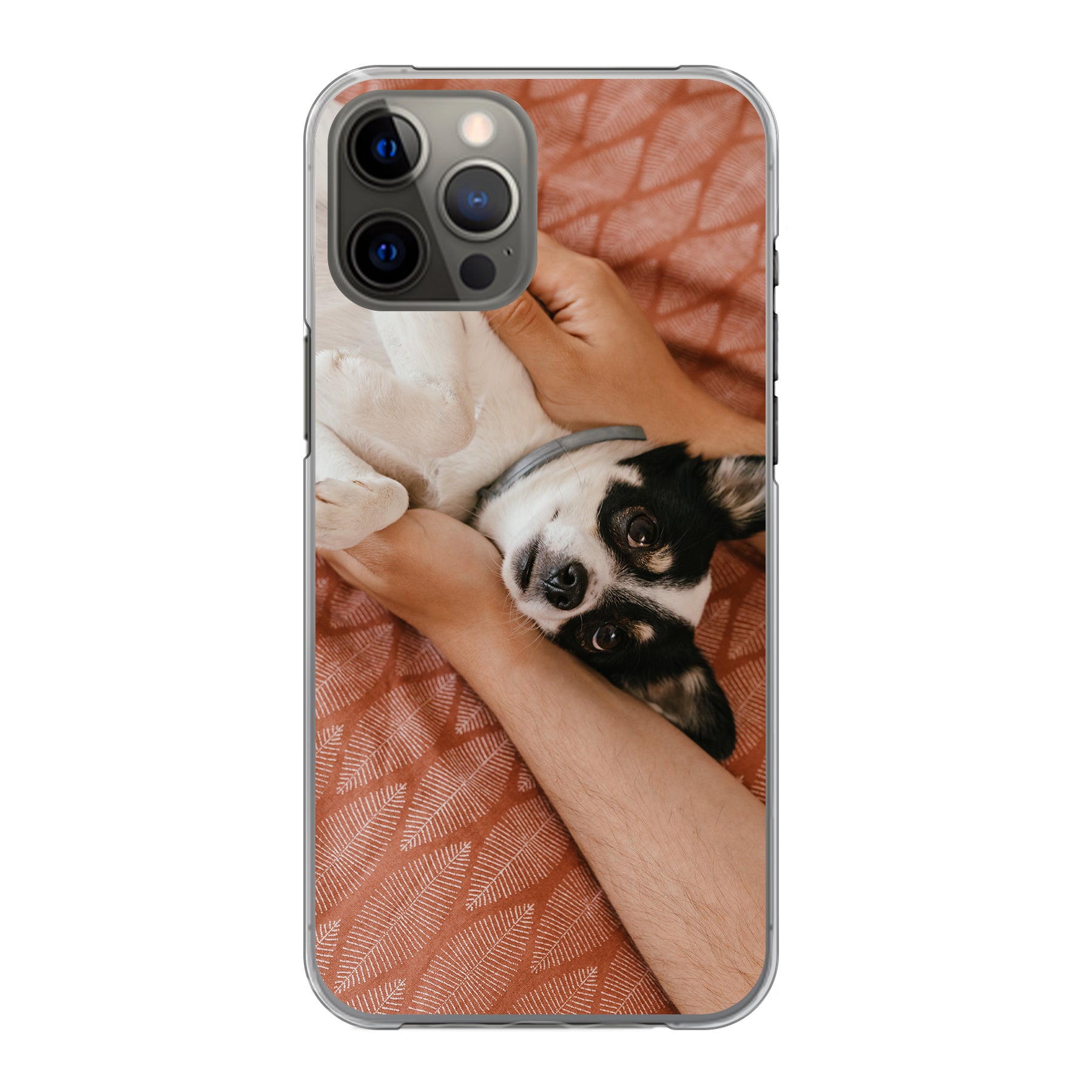 Apple iPhone 12 Pro Max Hardcase (achterkant bedrukt, transparant)