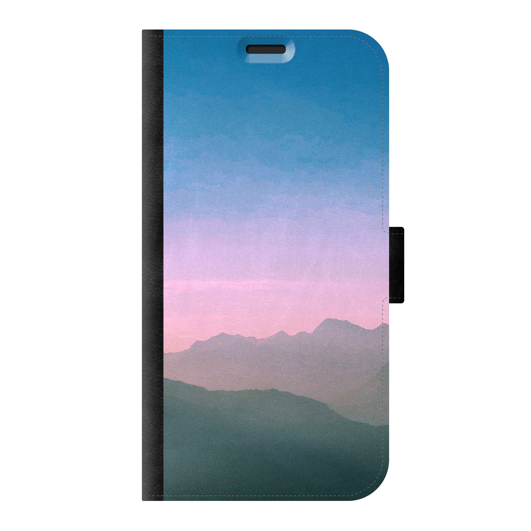 Apple iPhone Xs Max Wallet hoesje (voorzijde bedrukt, zwart)
