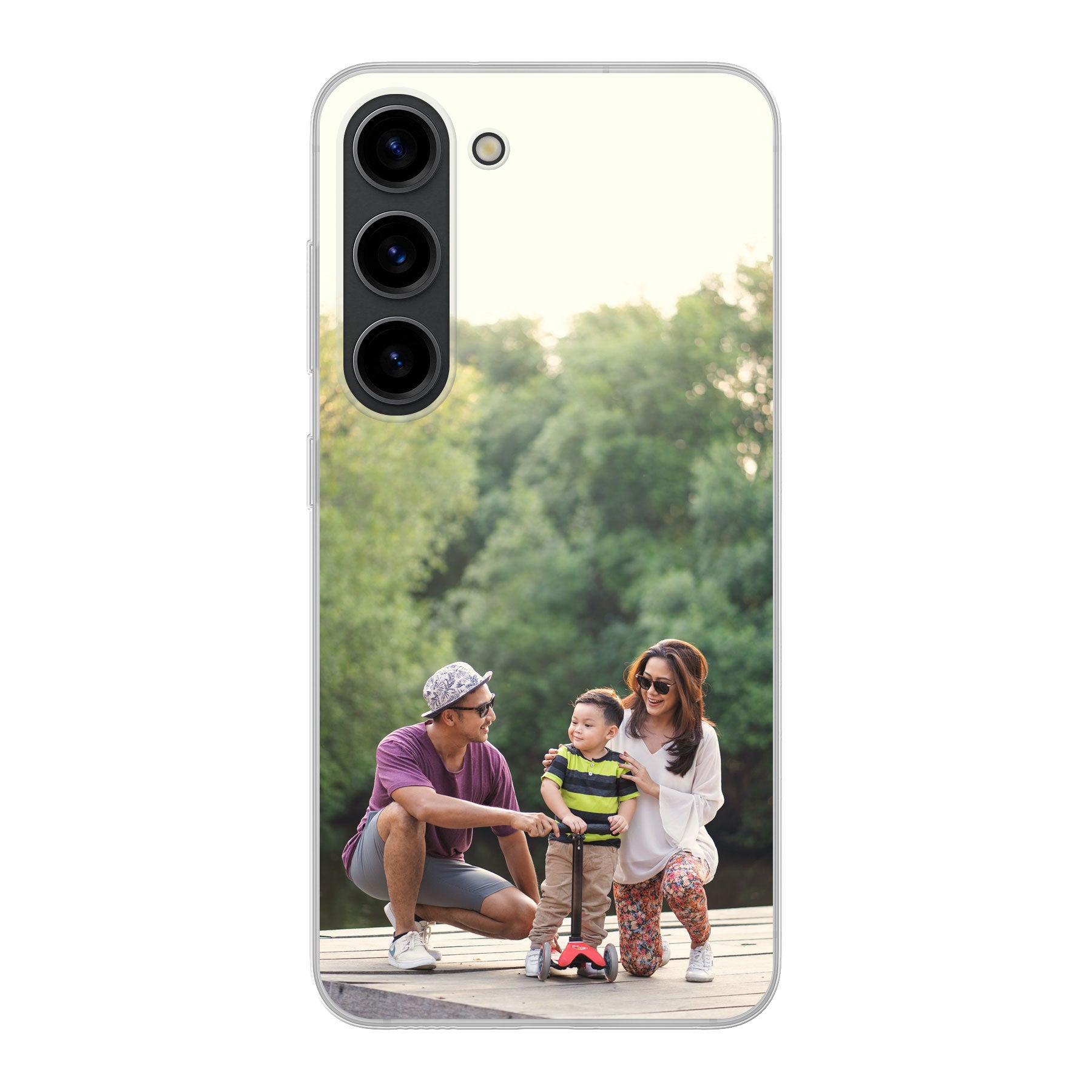 Samsung Galaxy S23 Hardcase (achterkant bedrukt, transparant)