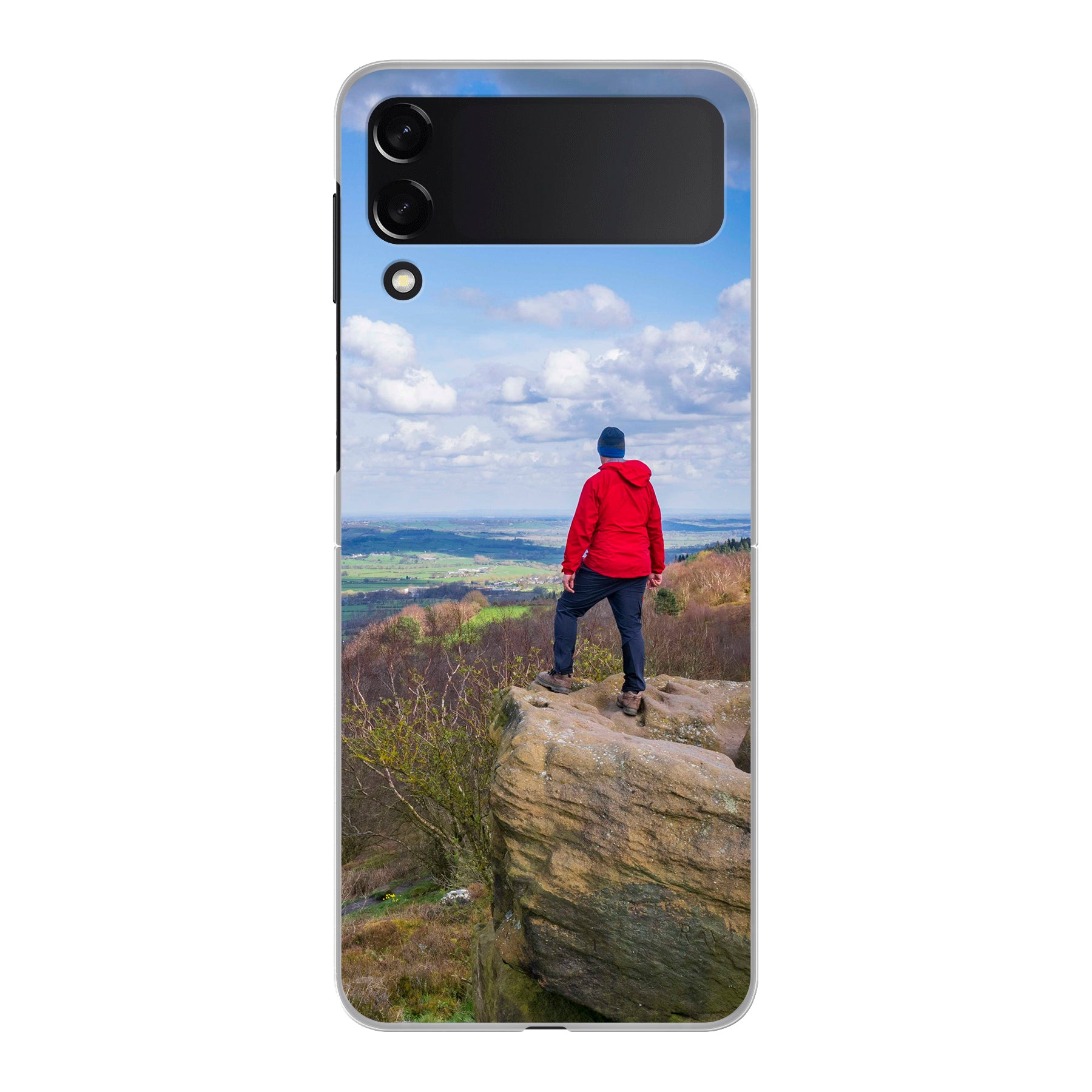 Samsung Galaxy Z Flip3 Hardcase (achterkant bedrukt, transparant)