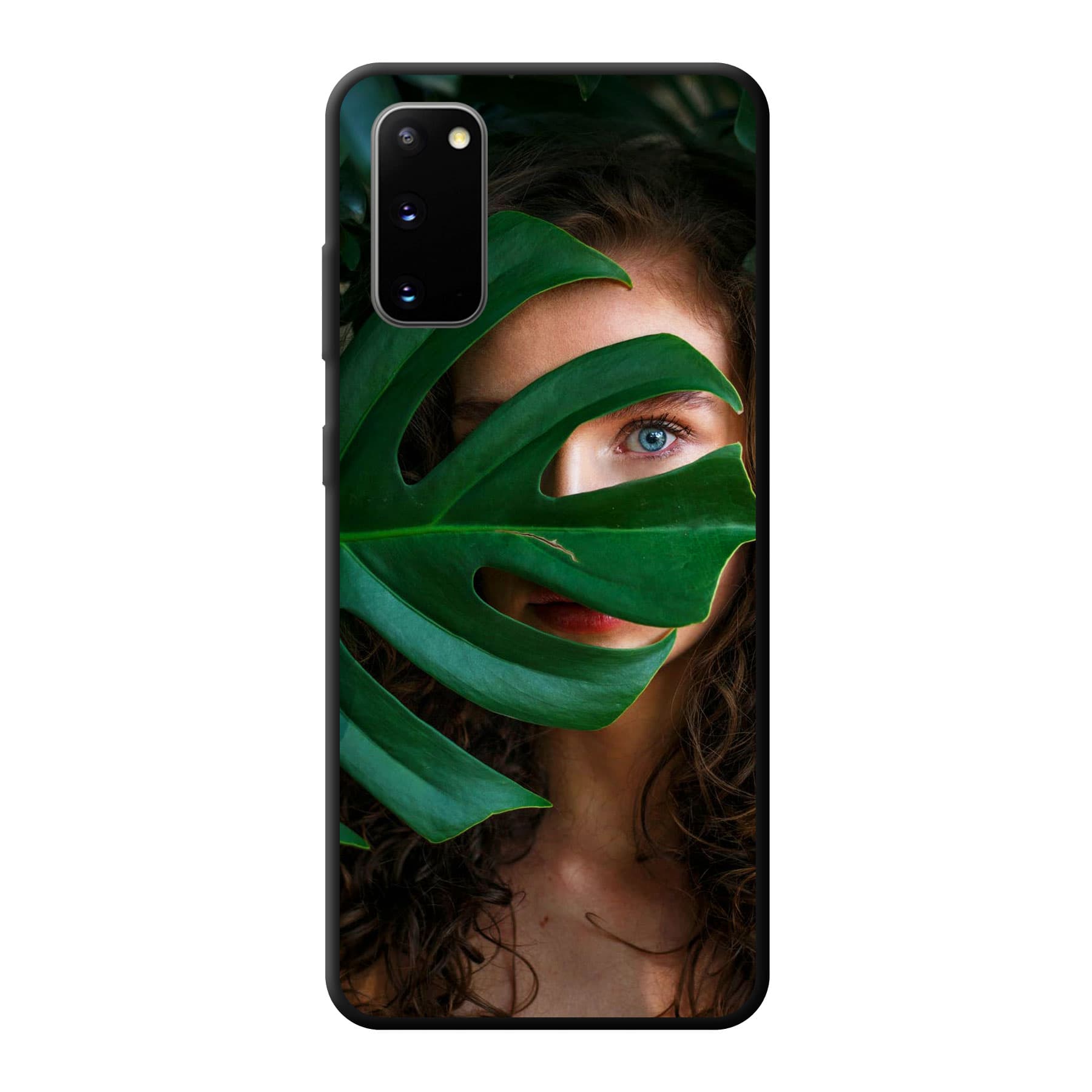 Samsung Galaxy S20 / Galaxy S20 5G Zachte hoes (achterkant bedrukt, zwart)
