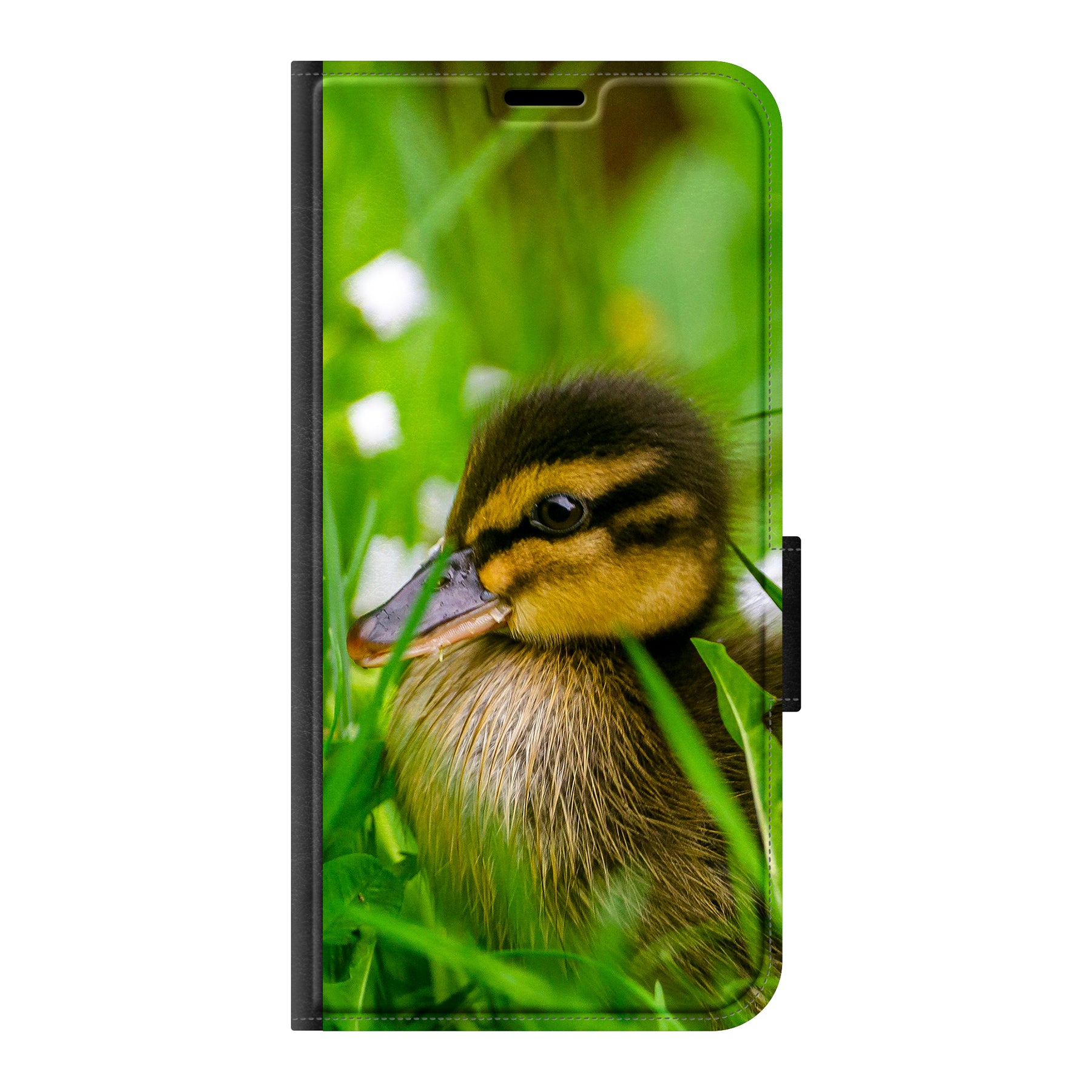 Apple iPhone 17 Pro Wallet hoesje (voorzijde bedrukt, zwart)
