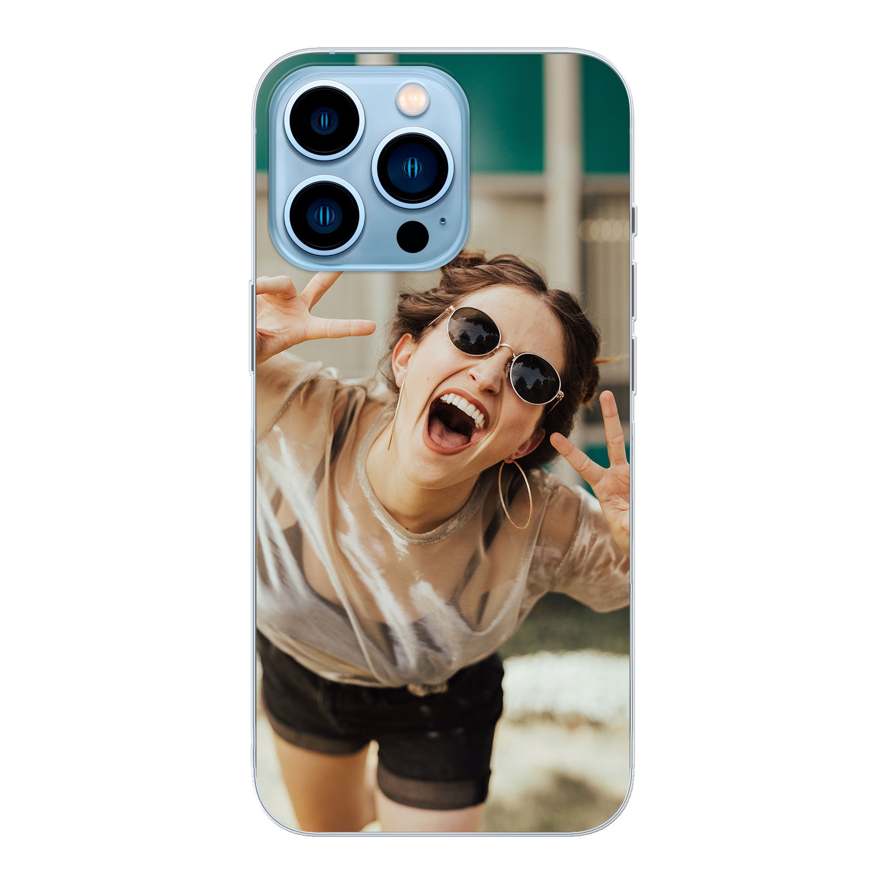 Apple iPhone 13 Pro Max Hardcase (achterkant bedrukt, transparant)