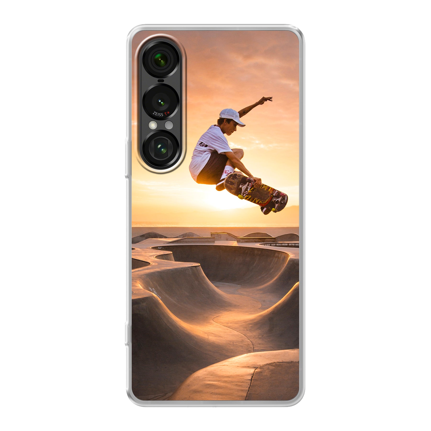 Sony Xperia 1 VII Zachte hoes (achterkant bedrukt, transparant)