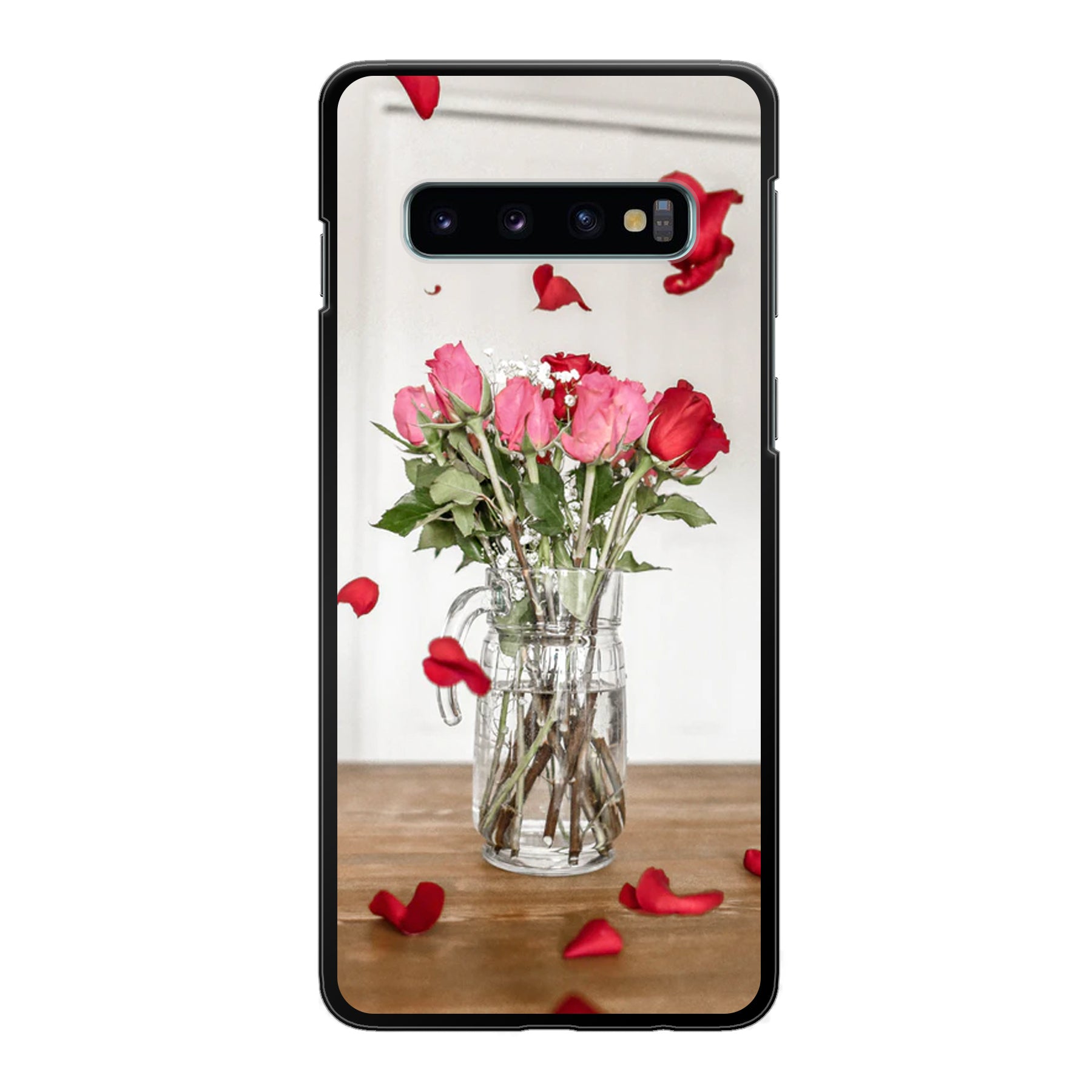 Samsung Galaxy S10 Hardcase (achterkant bedrukt, zwart)
