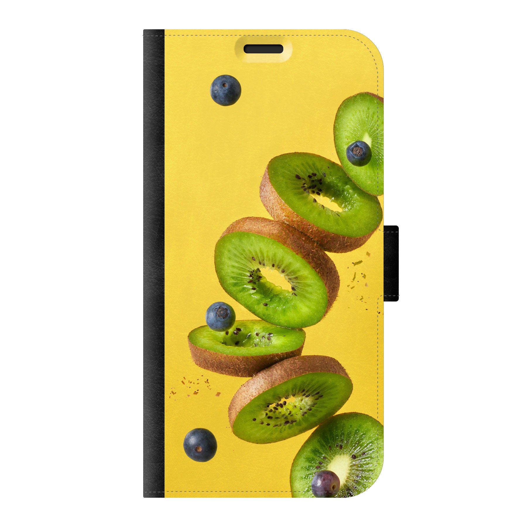 Apple iPhone 14 Pro Max Wallet hoesje (voorzijde bedrukt, zwart)