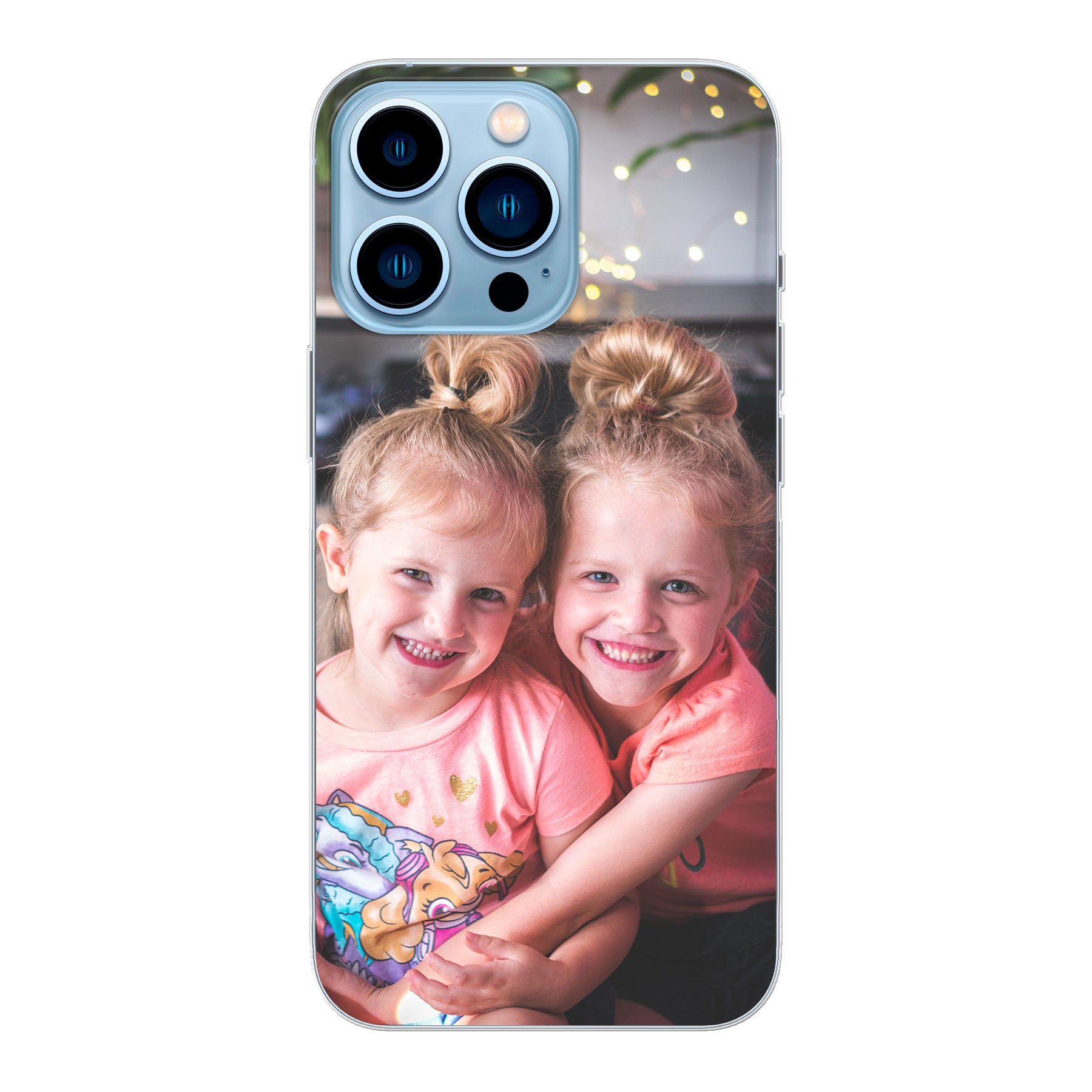 Apple iPhone 13 Pro Zachte hoes (achterkant bedrukt, transparant)