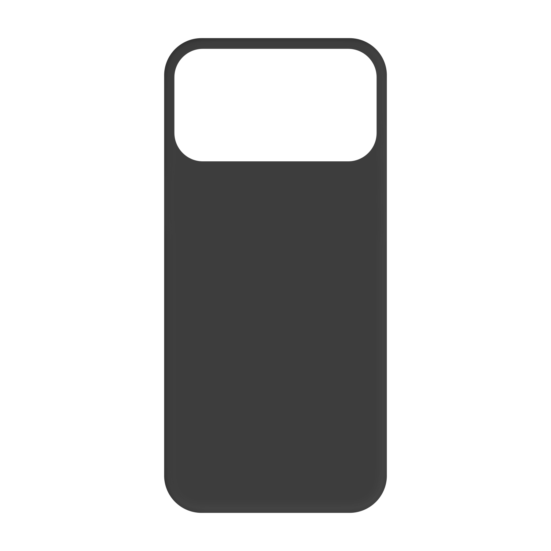 Apple iPhone 17 Pro Max Biologisch afbreekbaar hoesje (achterkant bedrukt, zwart)