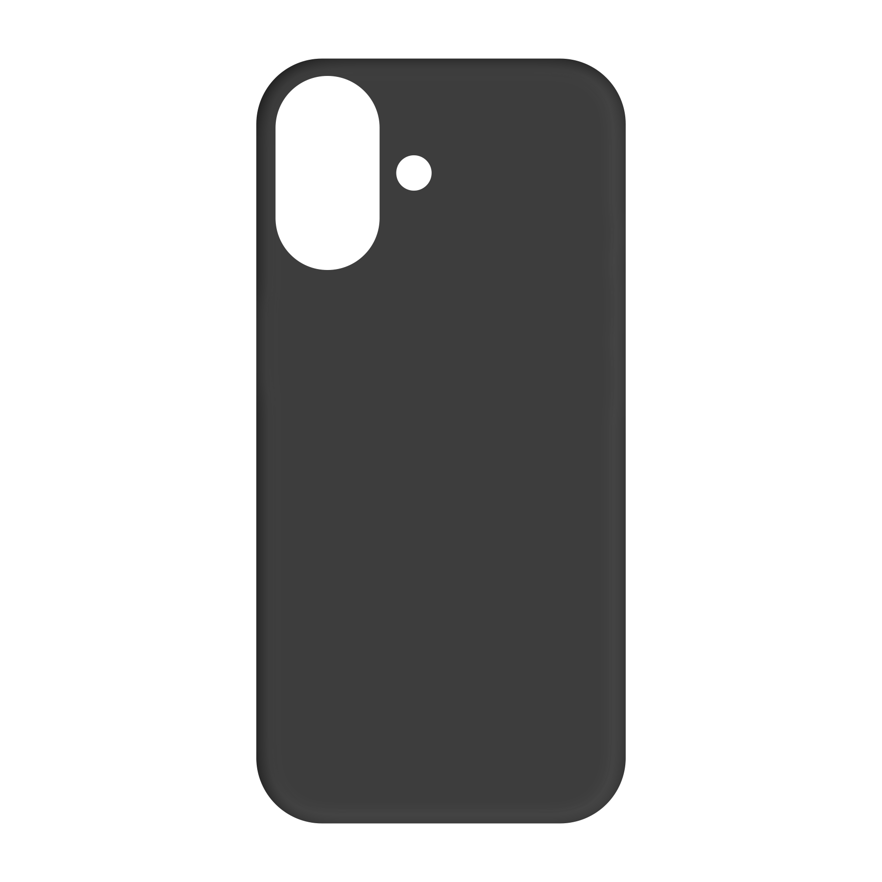 Apple iPhone 17 Biologisch afbreekbaar hoesje (achterkant bedrukt, zwart)