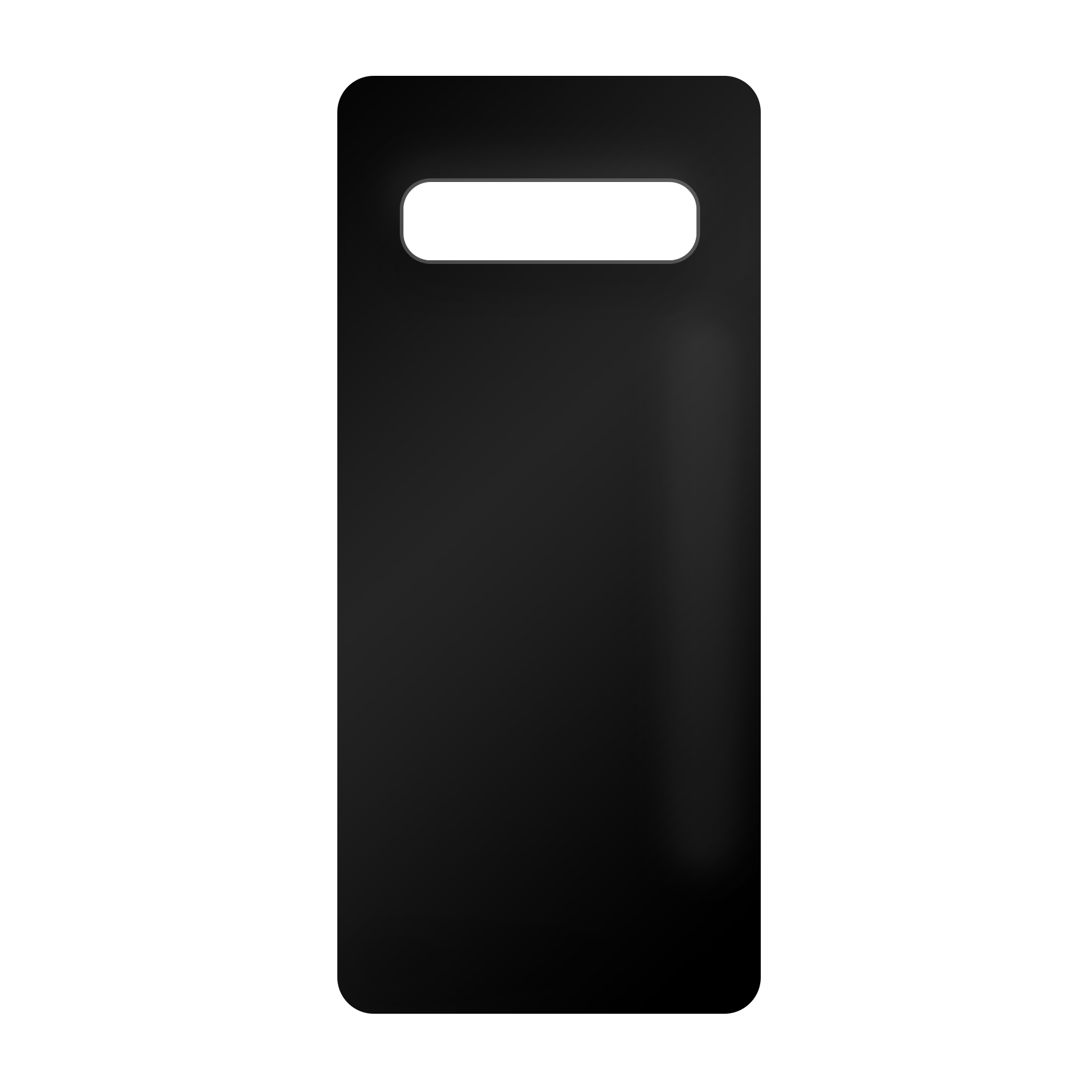 Samsung Galaxy S10 Hardcase (achterkant bedrukt, zwart)