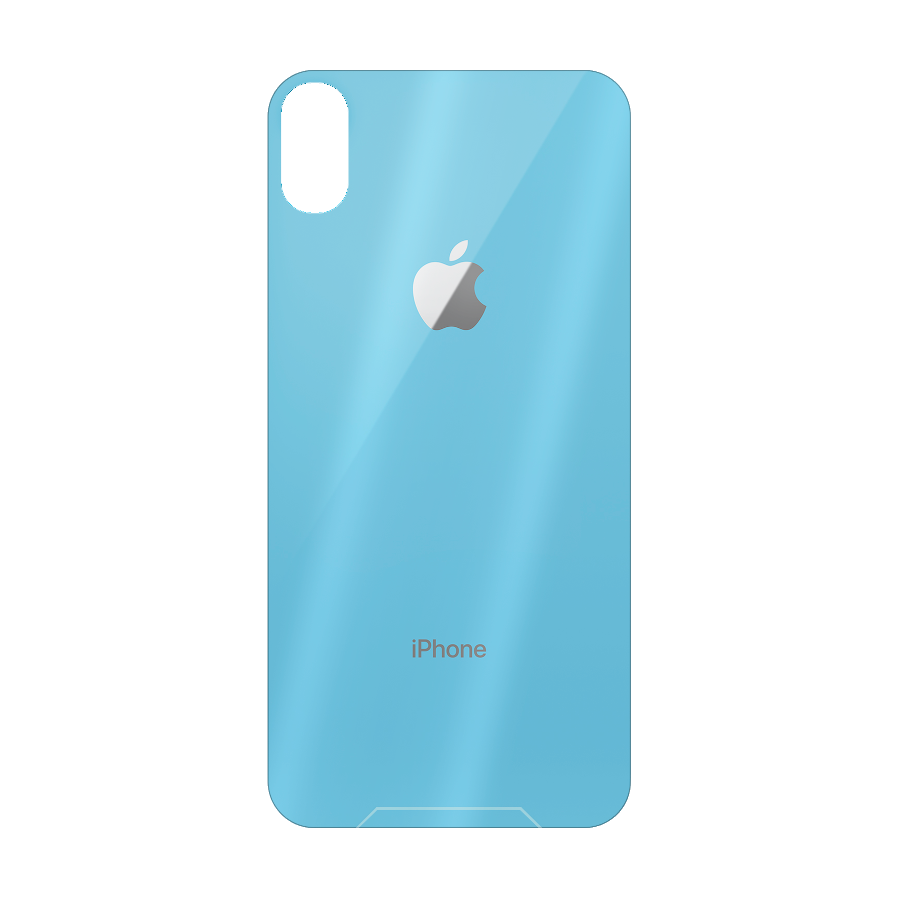 Apple iPhone Xr Bumper case (achterkant bedrukt, transparant)