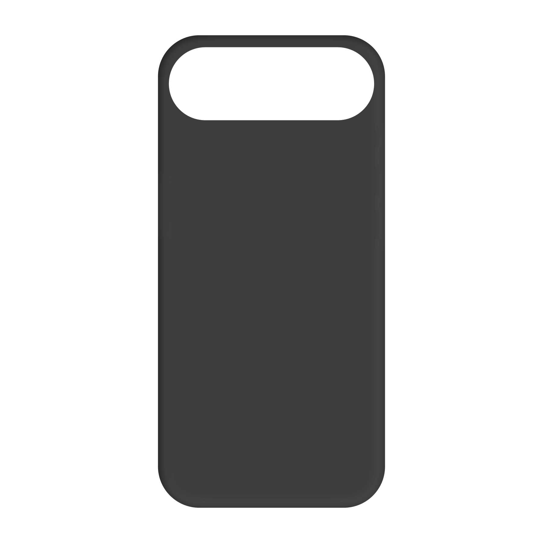 Apple iPhone Air Biologisch afbreekbaar hoesje (achterkant bedrukt, zwart)