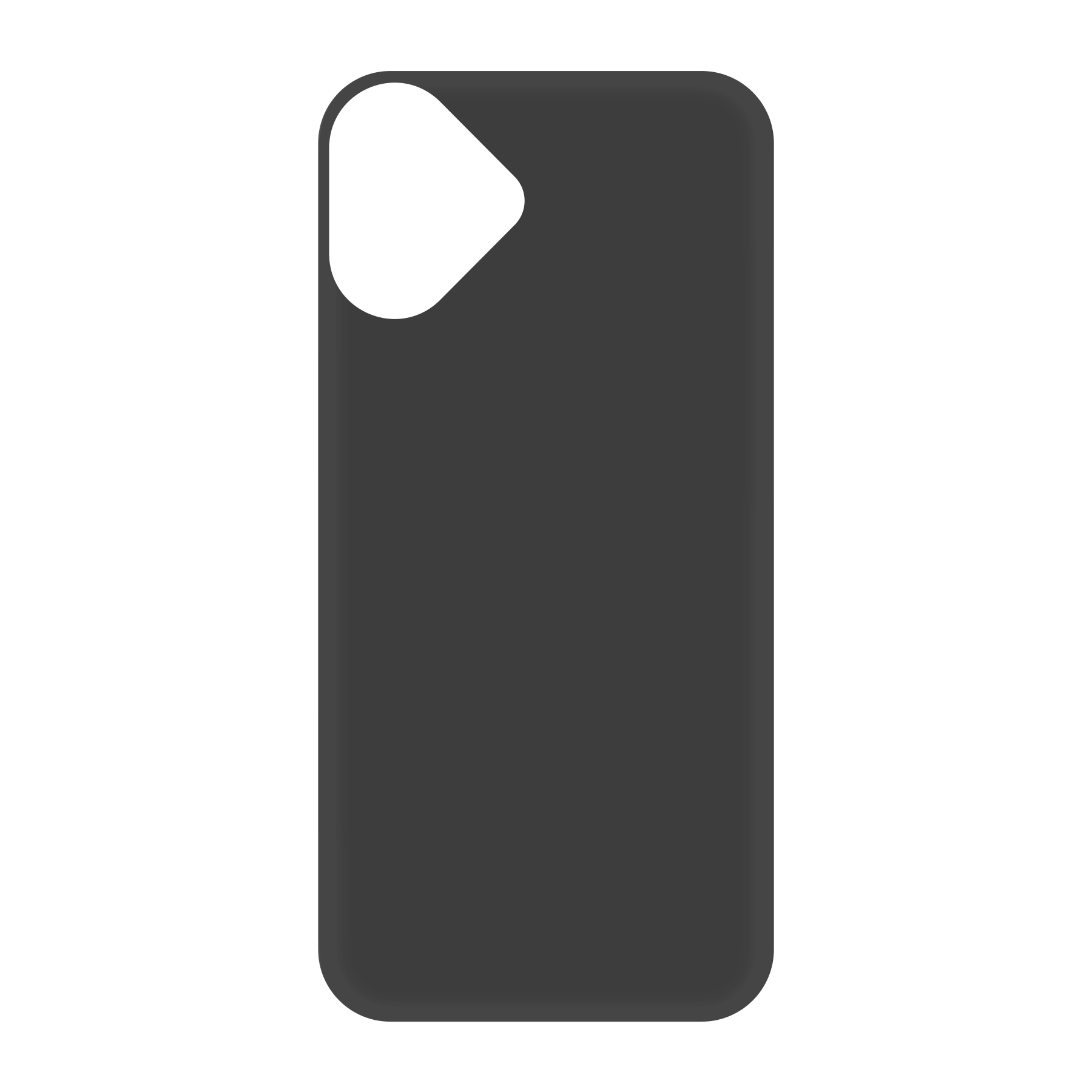 Apple iPhone 16 Biologisch afbreekbaar hoesje (achterkant bedrukt, zwart)