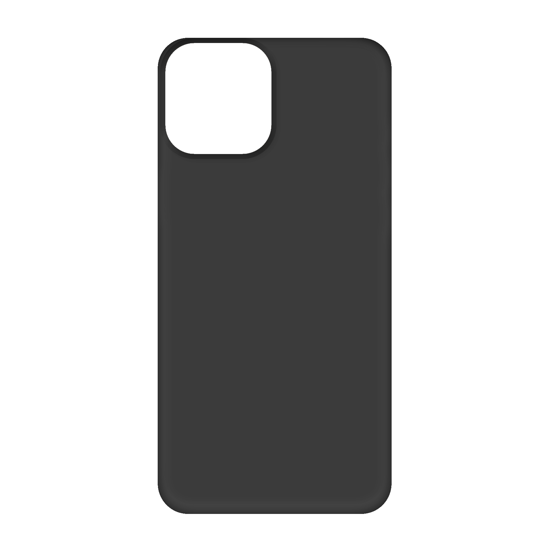 Apple iPhone 12 Pro Max Biologisch afbreekbaar hoesje (achterkant bedrukt, zwart)