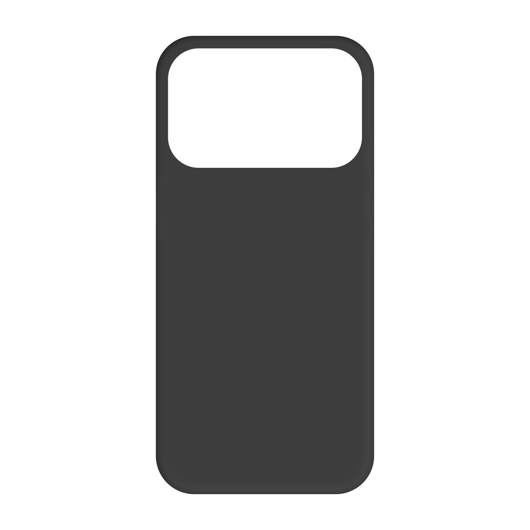 Apple iPhone 17 Pro Biologisch afbreekbaar hoesje (achterkant bedrukt, zwart)