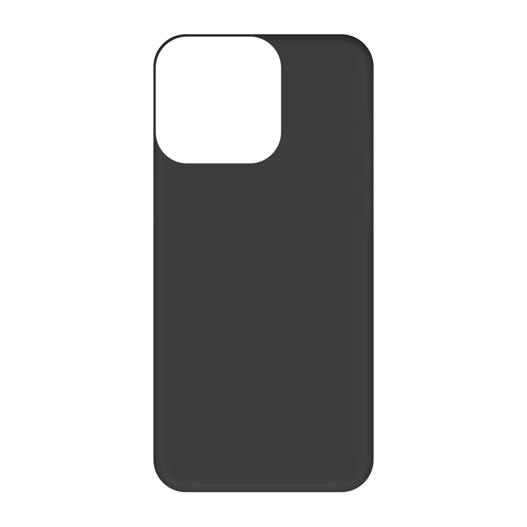 Apple iPhone 15 Pro Biologisch afbreekbaar hoesje (achterkant bedrukt, zwart)