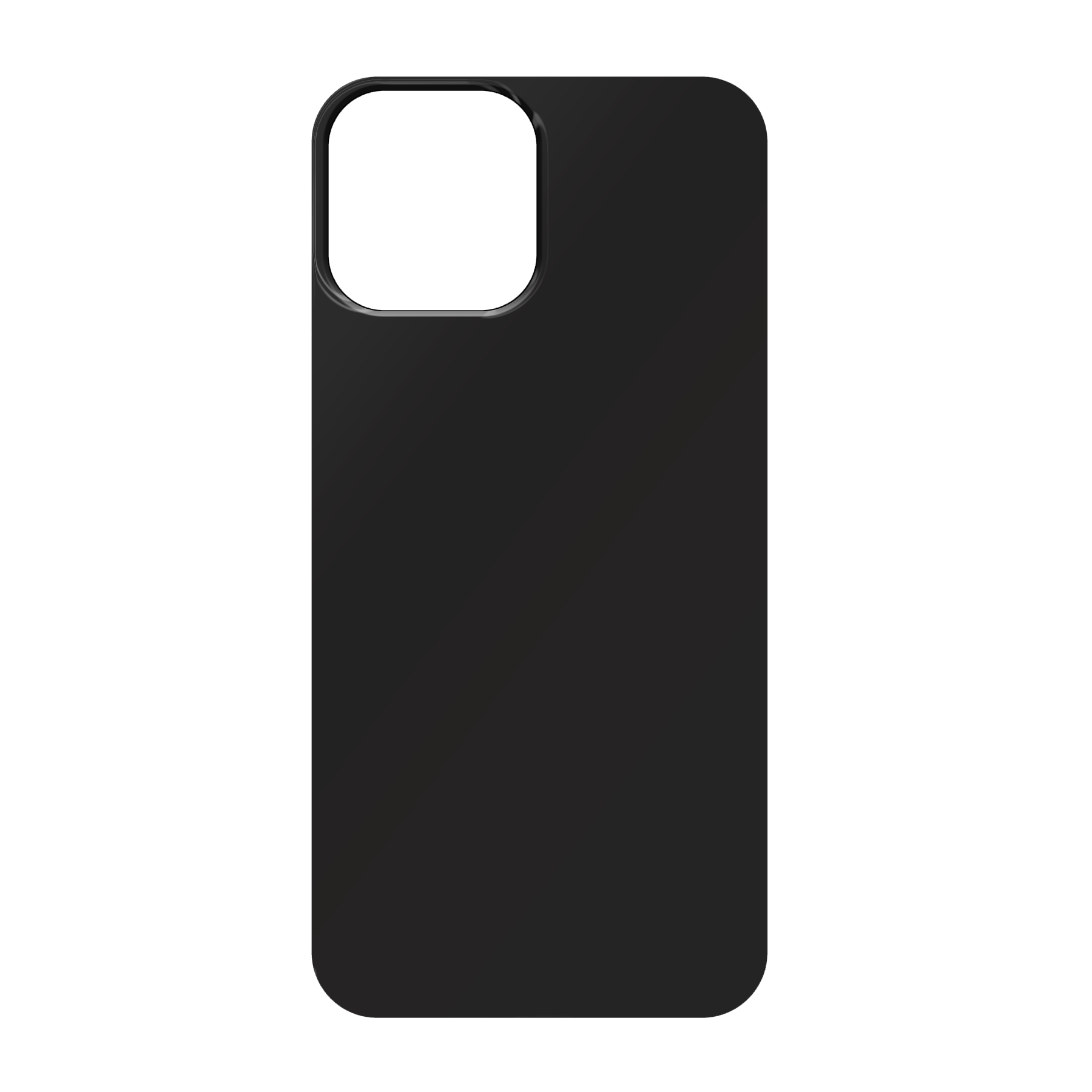 Apple iPhone 12 Pro Max Zachte hoes (achterkant bedrukt, zwart)
