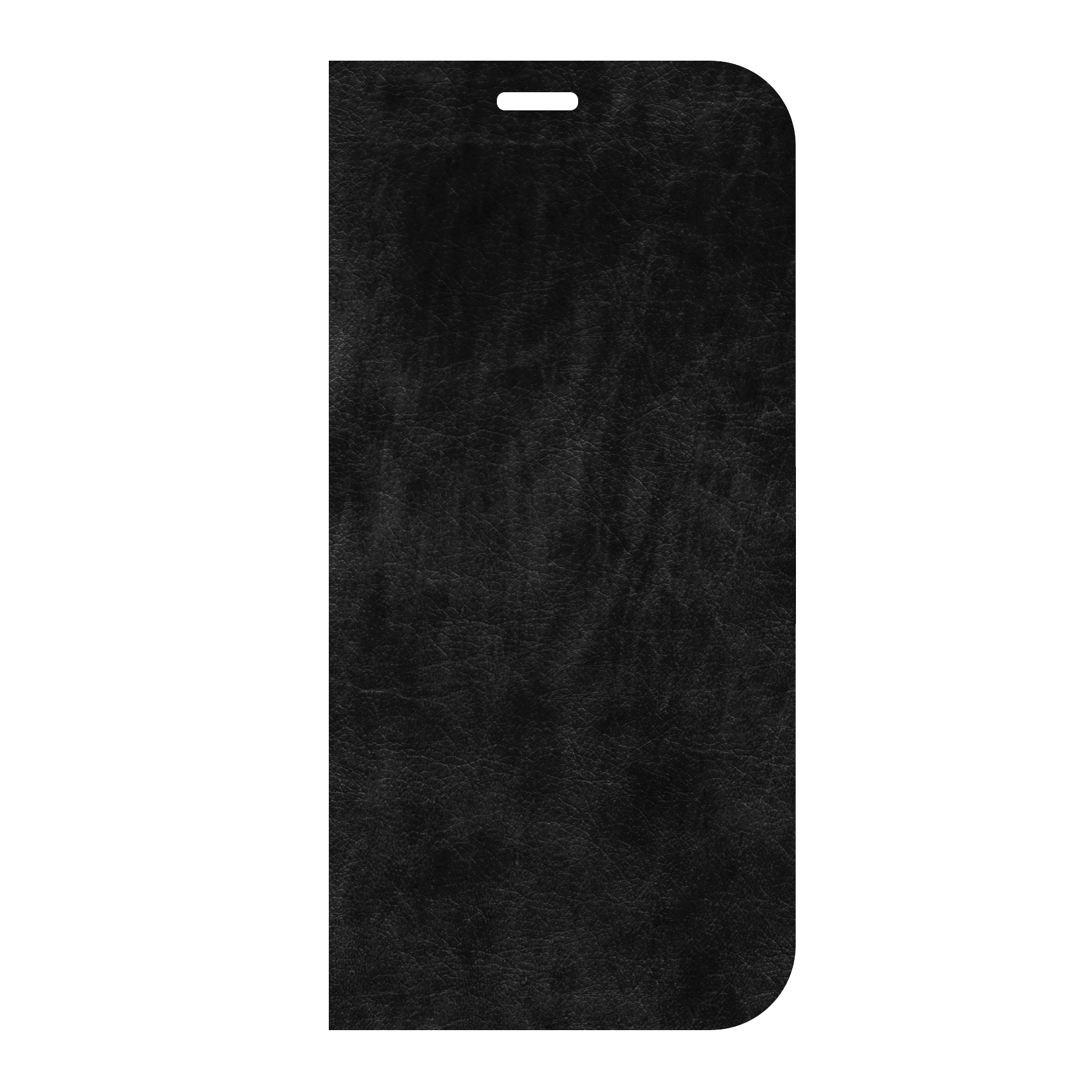 Apple iPhone Xr Wallet hoesje (voorzijde bedrukt, zwart)