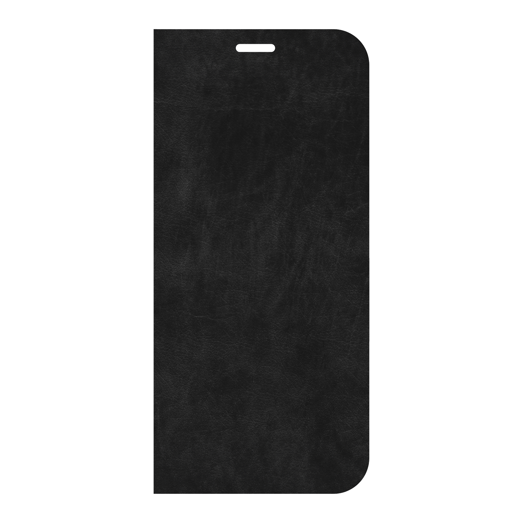 Apple iPhone 16e Wallet hoesje (voorzijde bedrukt, zwart)