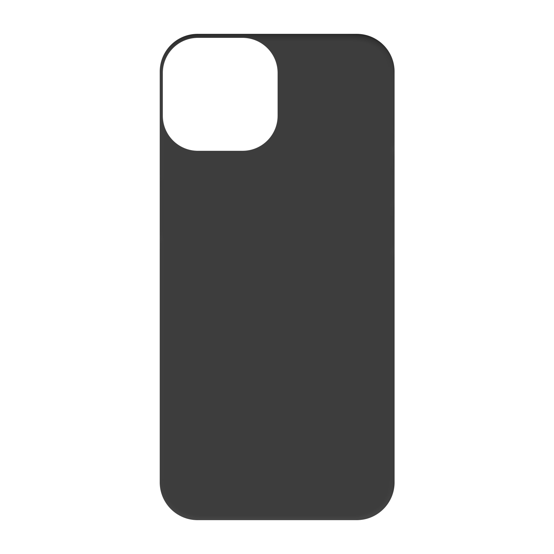 Apple iPhone 15 Biologisch afbreekbaar hoesje (achterkant bedrukt, zwart)