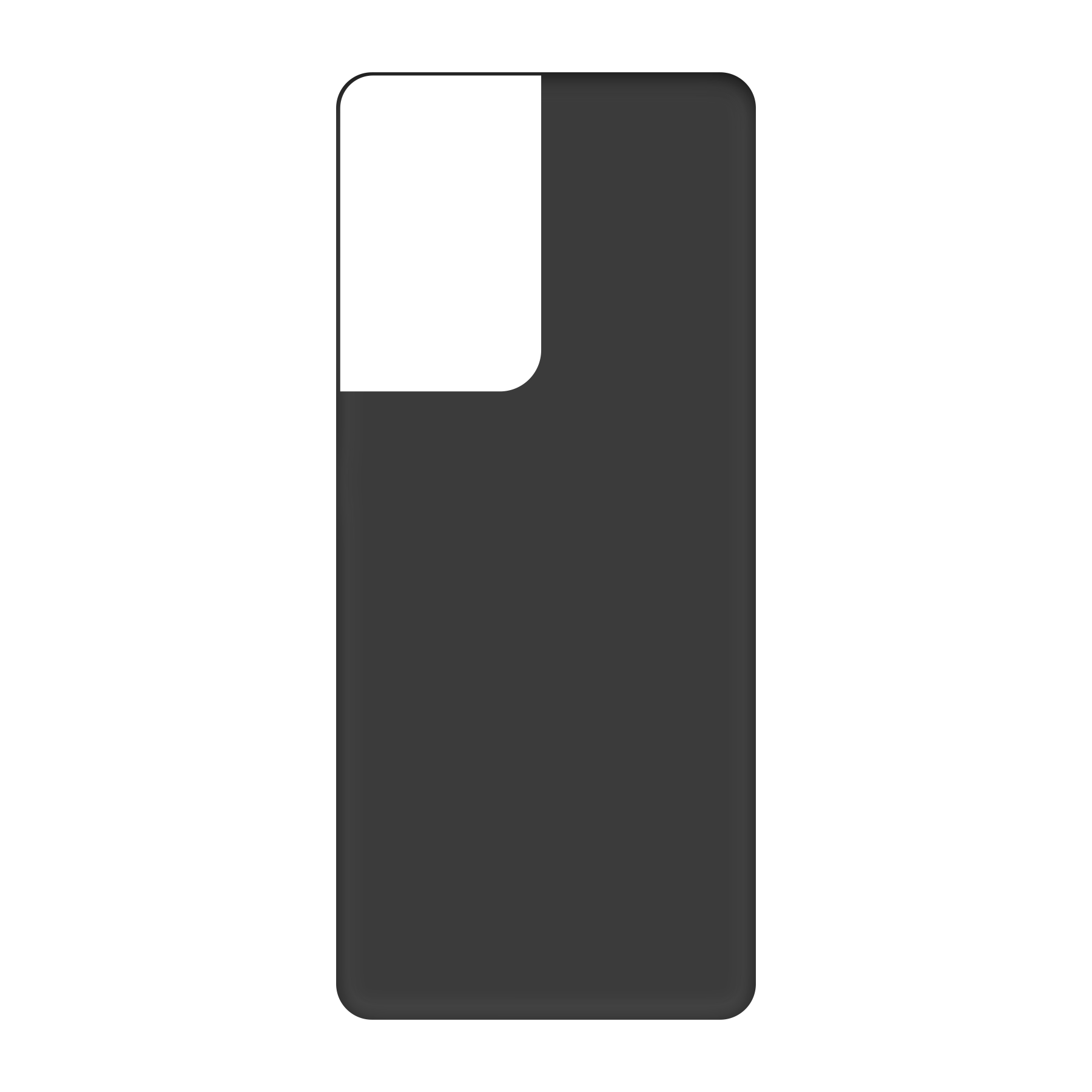 Samsung Galaxy S21 Ultra 5G Biologisch afbreekbaar hoesje (achterkant bedrukt, zwart)