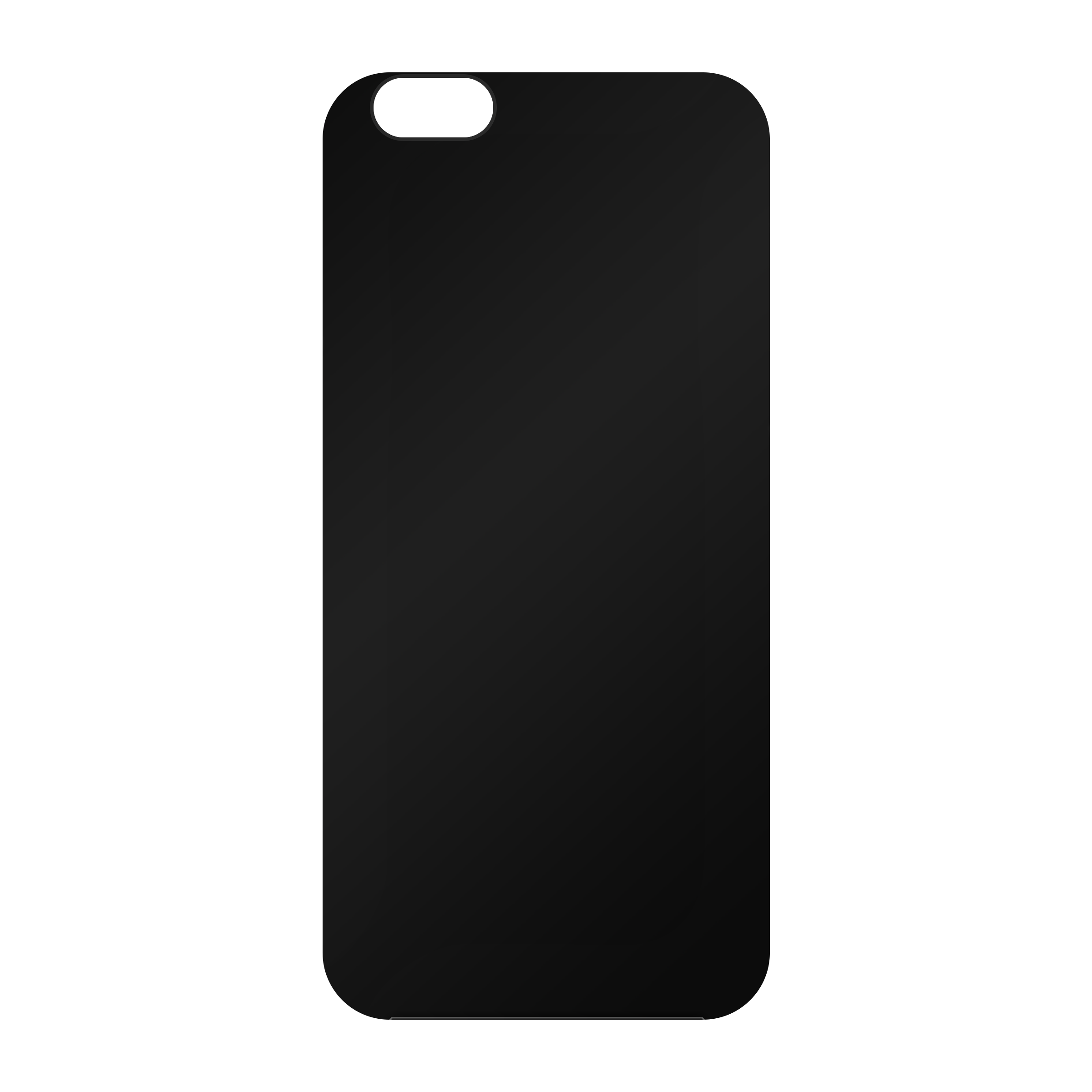 Apple iPhone 6 / 6s Hardcase (achterkant bedrukt, zwart)