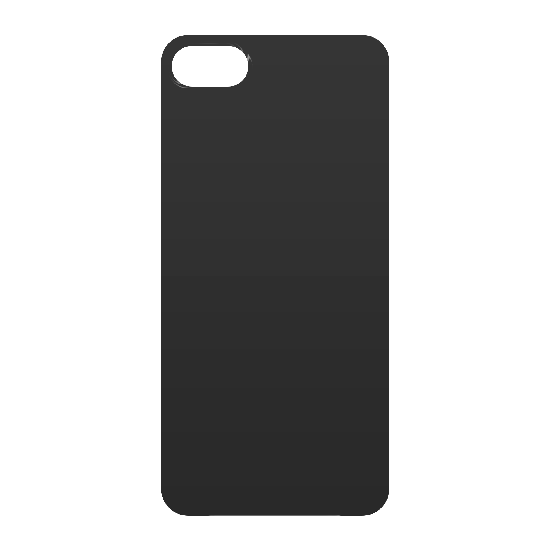 Apple iPhone 7 / 8 / SE (2020) / SE (2022) Hardcase (achterkant bedrukt, zwart)
