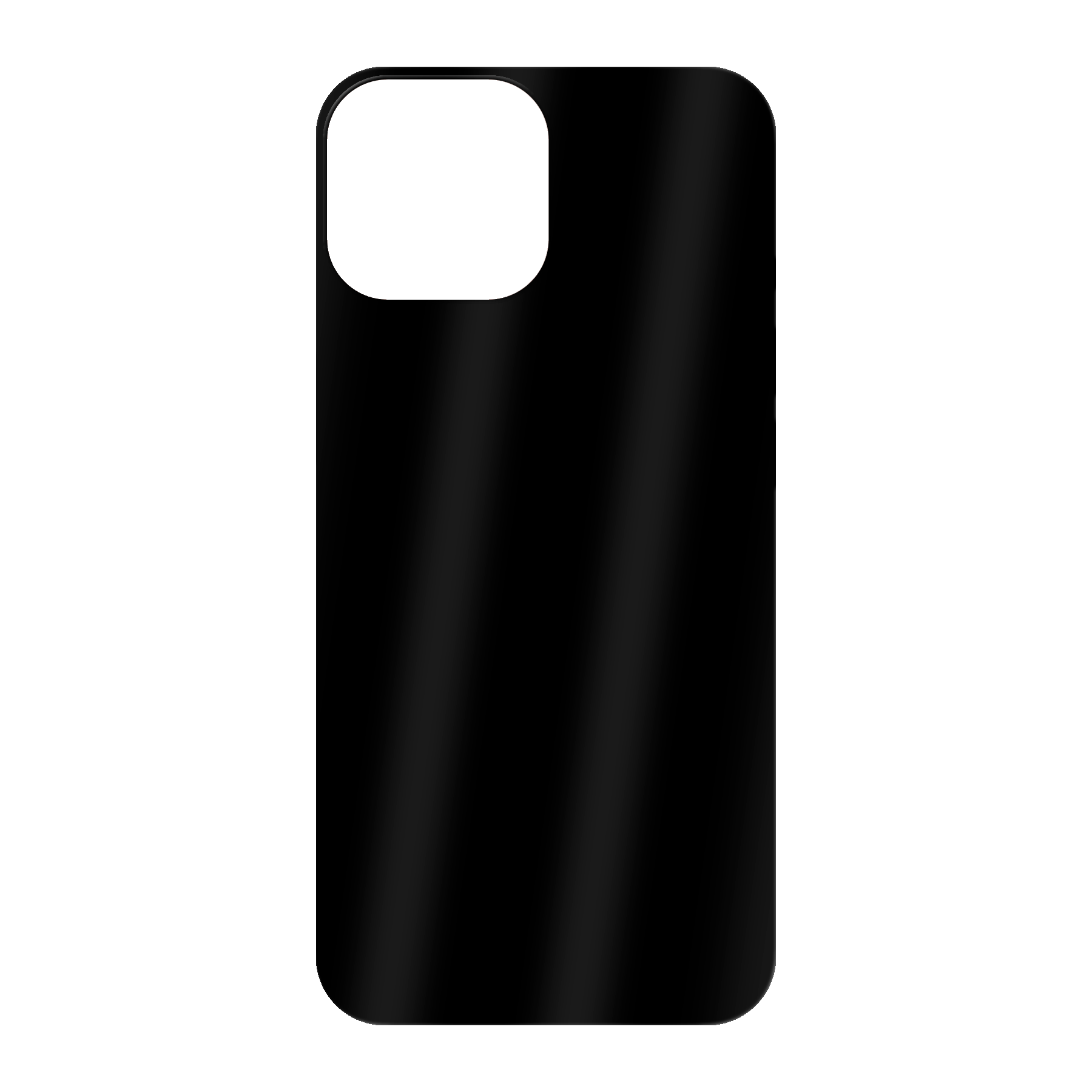 Apple iPhone 13 Zachte hoes (achterkant bedrukt, zwart)