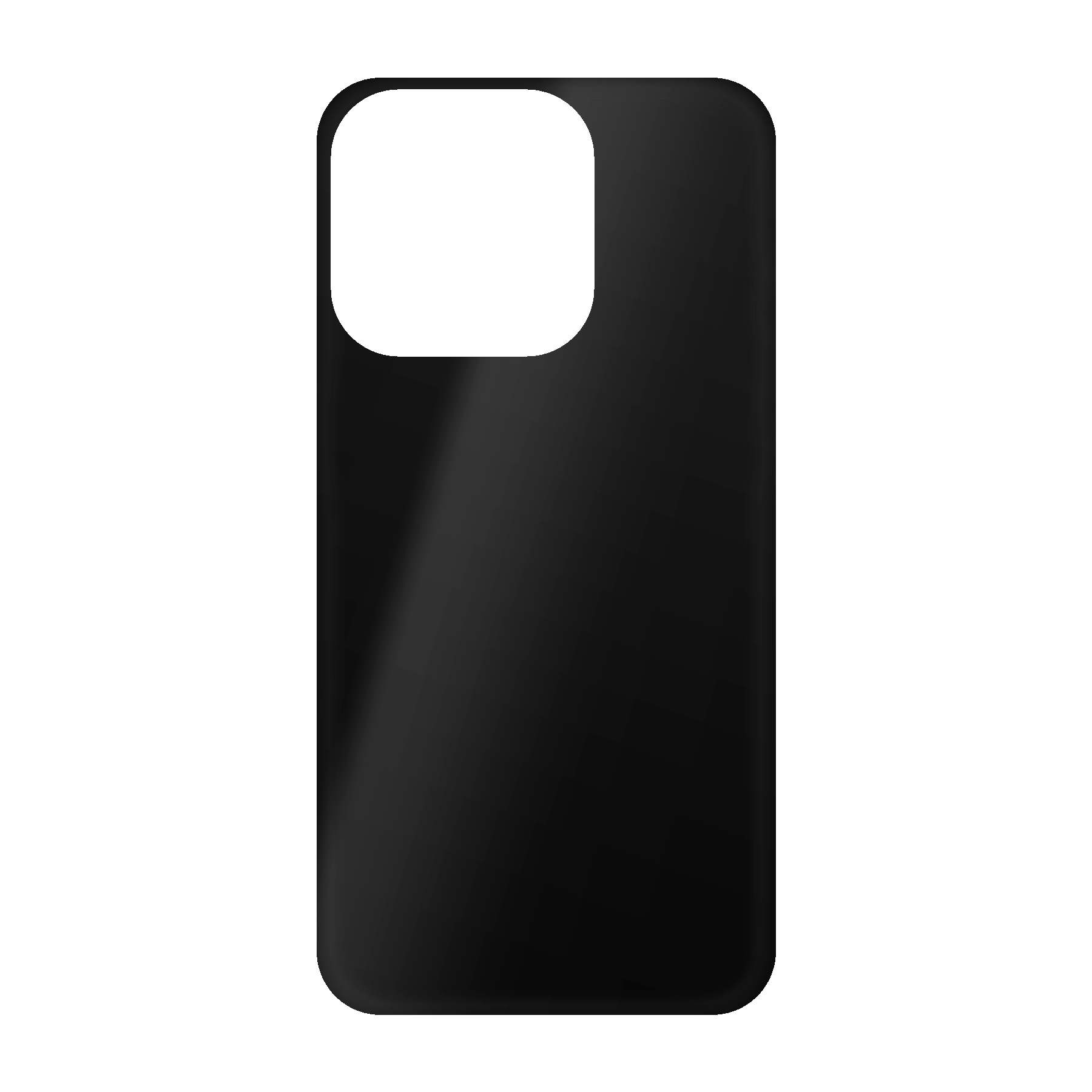 Apple iPhone 14 Pro Zachte hoes (achterkant bedrukt, zwart)