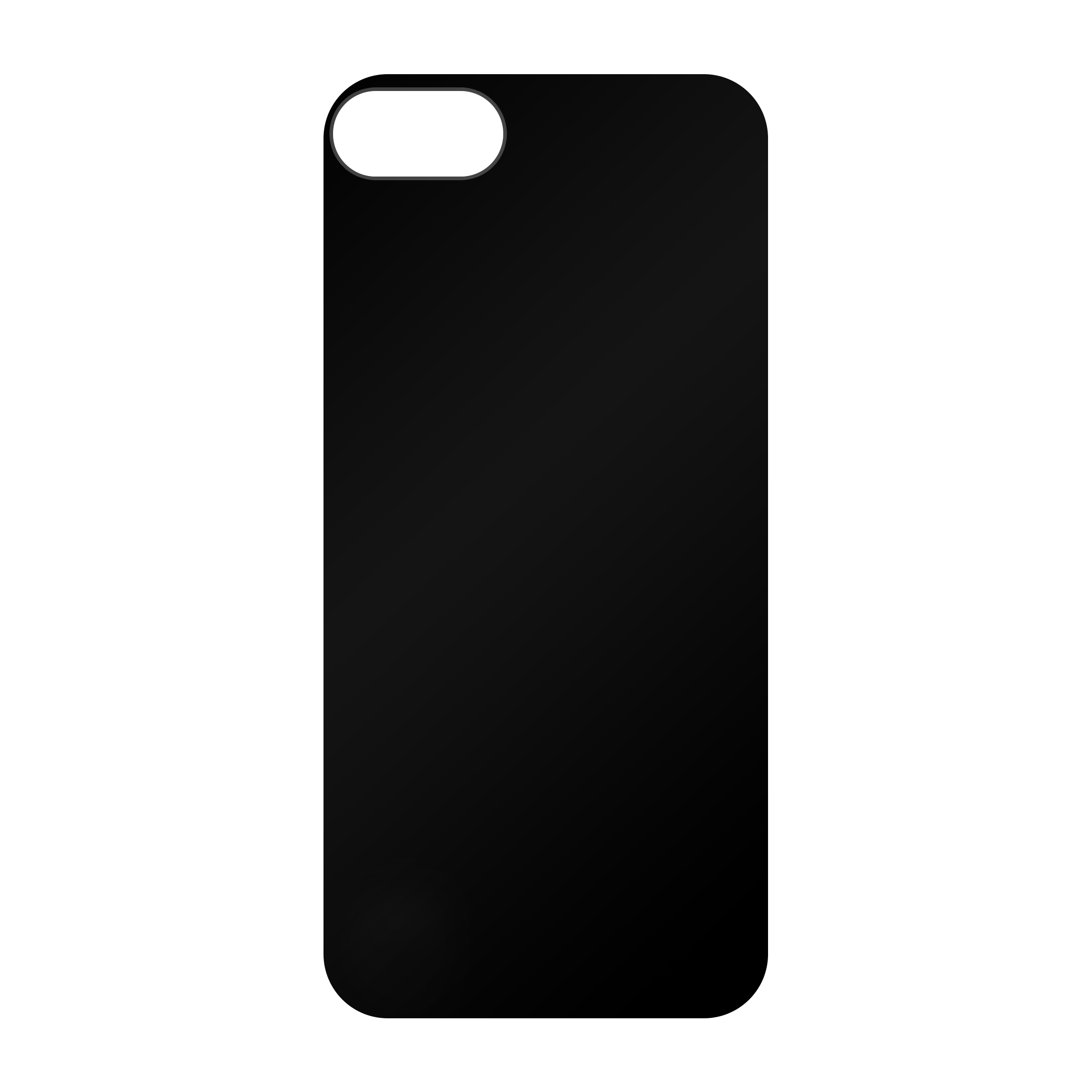 Apple iPhone 7 / 8 / SE (2020) / SE (2022) Zachte hoes (achterkant bedrukt, zwart)