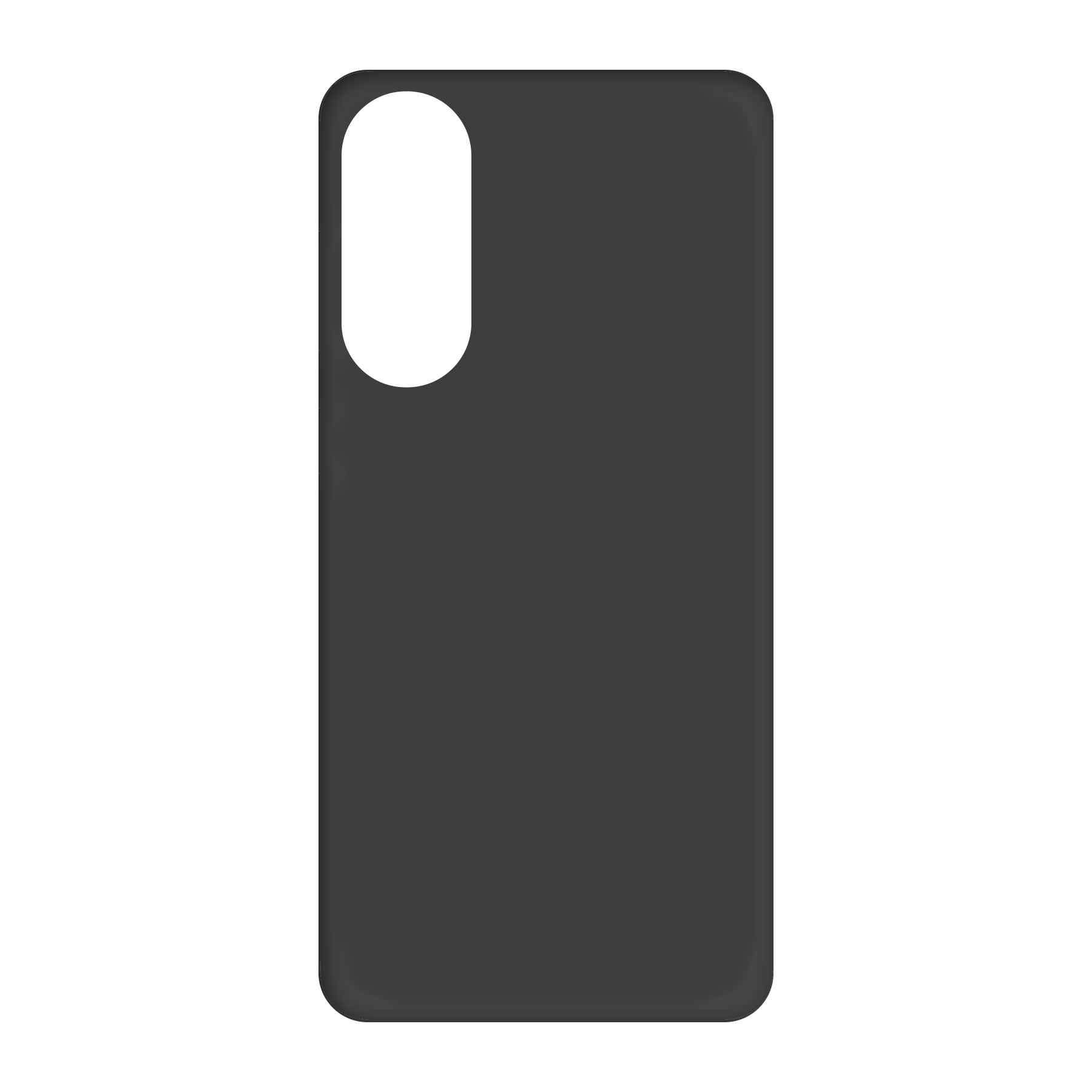 Samsung Galaxy S25 Edge Biologisch afbreekbaar hoesje (achterkant bedrukt, zwart)