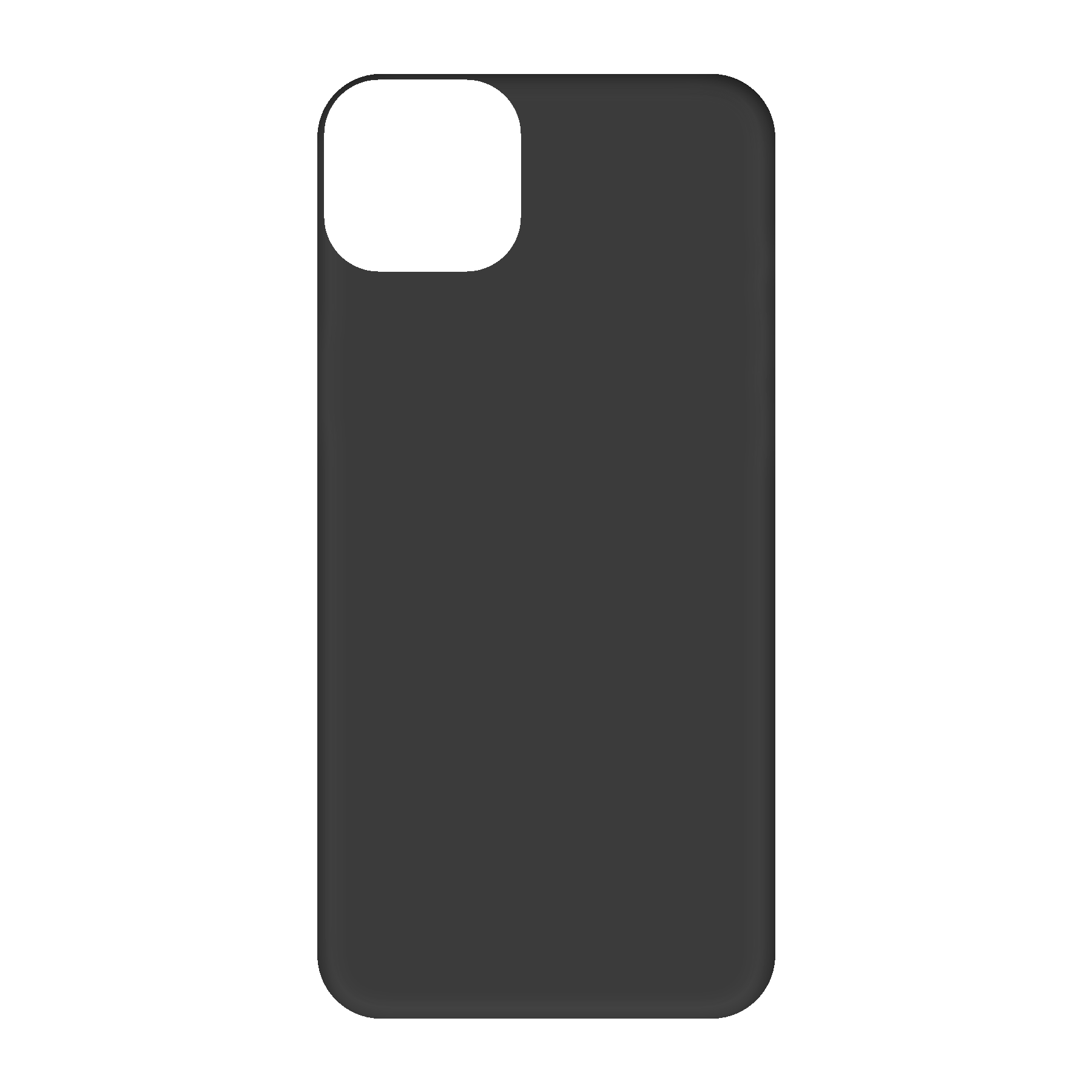 Apple iPhone 14 Plus Biologisch afbreekbaar hoesje (achterkant bedrukt, zwart)