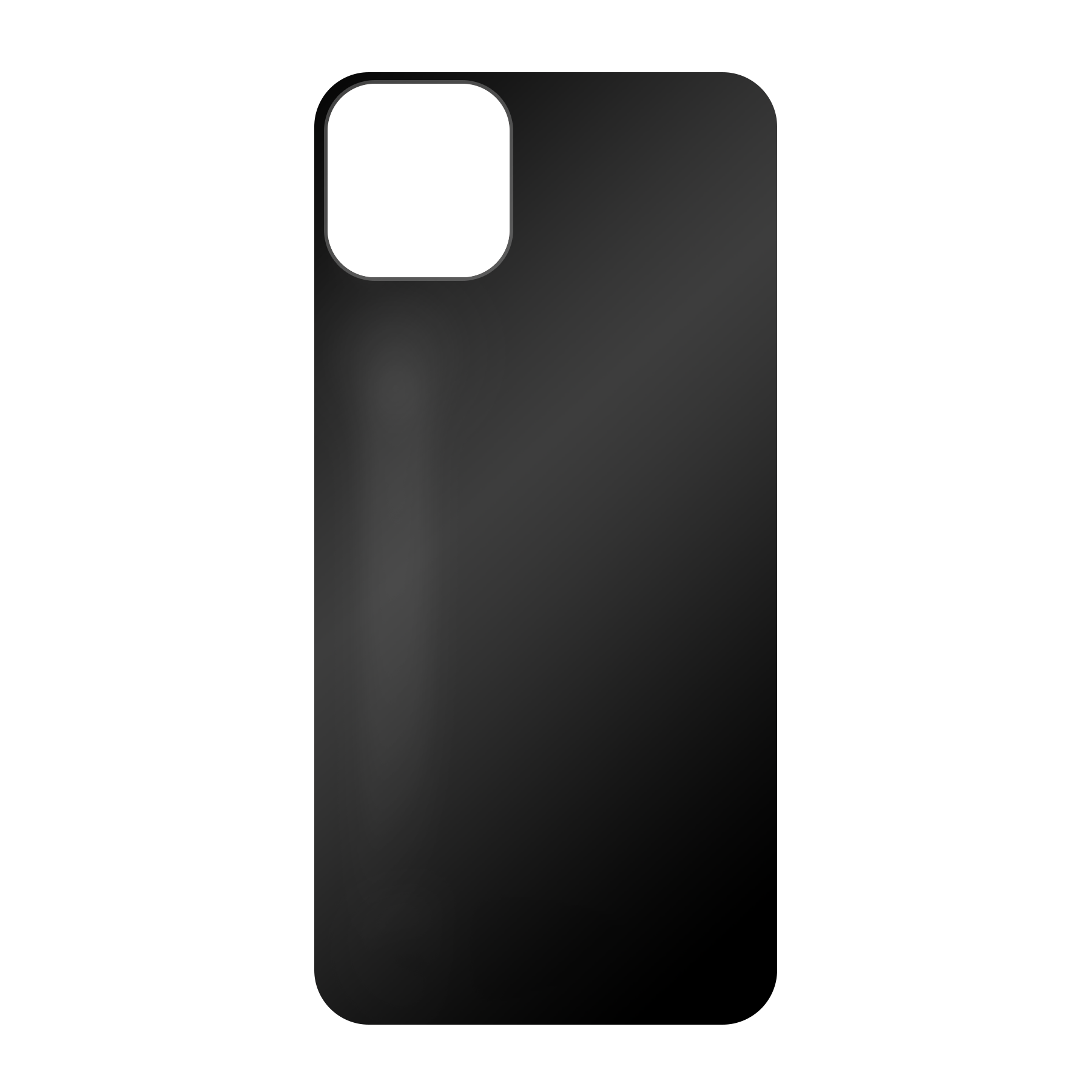 Apple iPhone 11 Pro Max Zachte hoes (achterkant bedrukt, zwart)