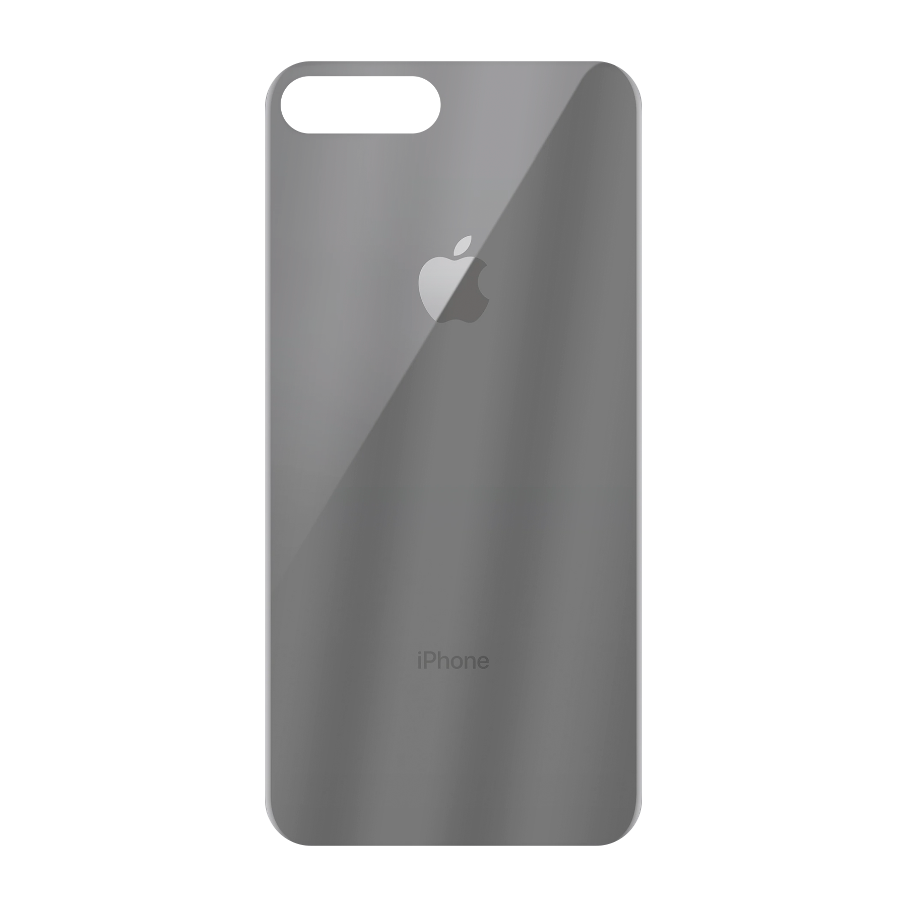 Apple iPhone 7 Plus / 8 Plus Zachte case (achterkant bedrukt, transparant)