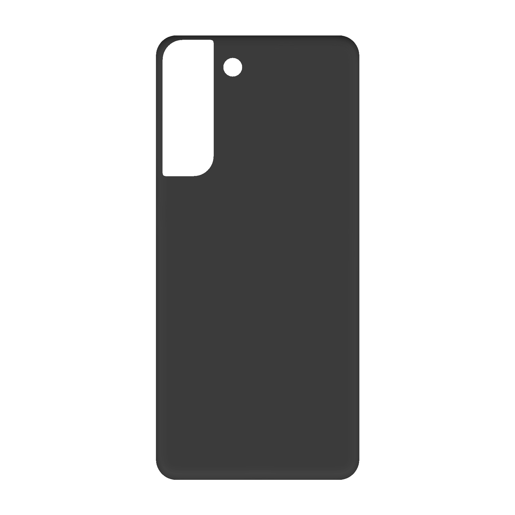 Samsung Galaxy S21 FE Biologisch afbreekbaar hoesje (achterkant bedrukt, zwart)