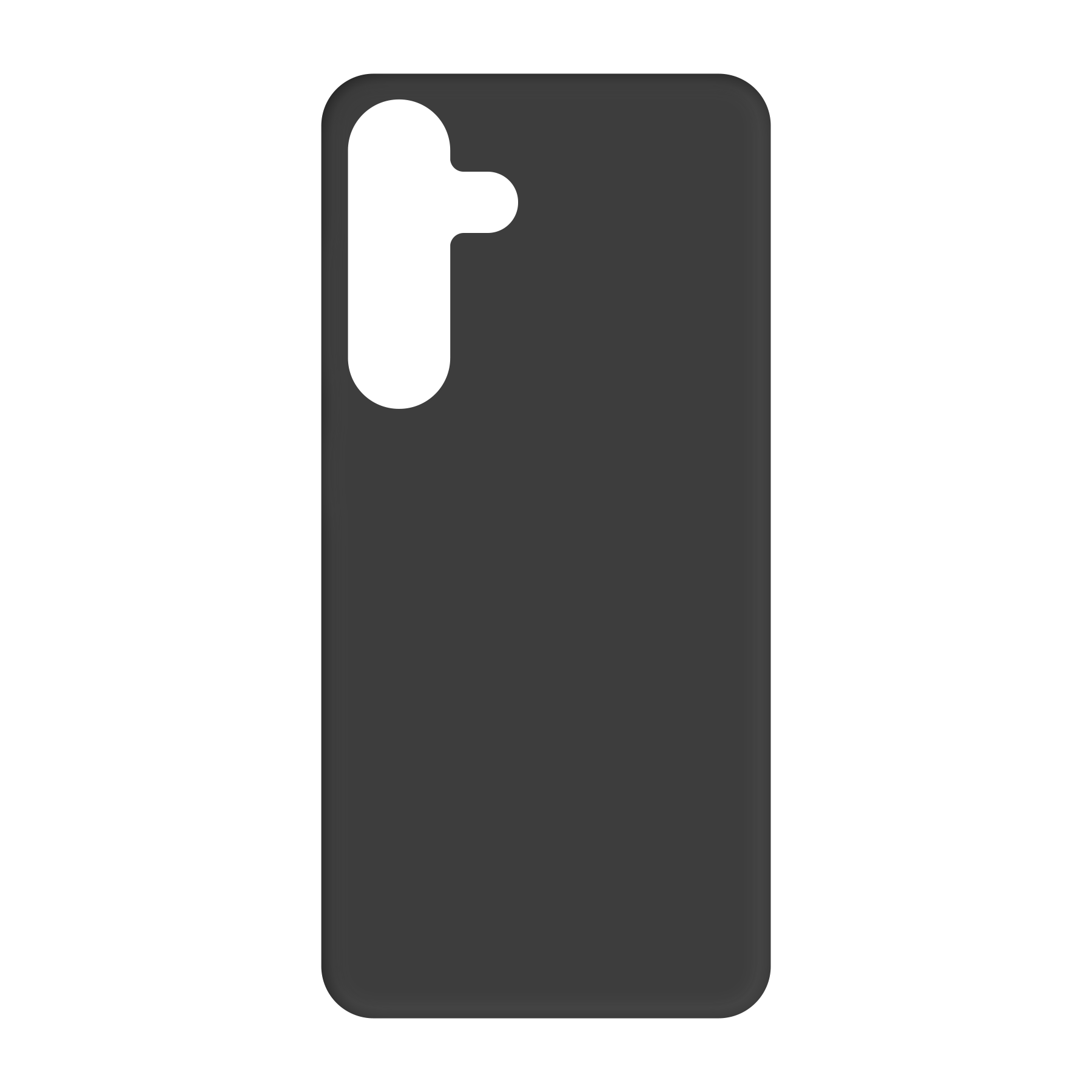 Samsung Galaxy S25 Biologisch afbreekbaar hoesje (achterkant bedrukt, zwart)
