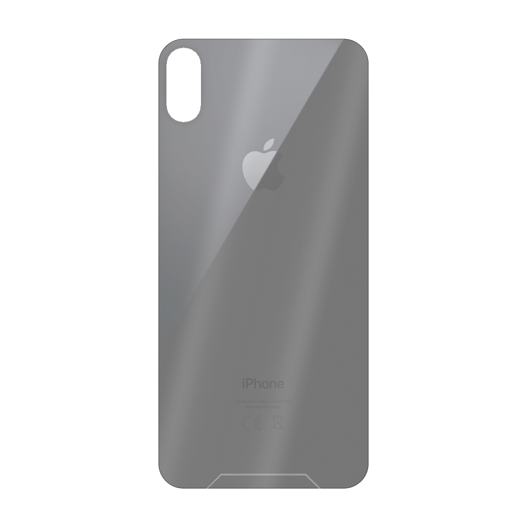 Apple iPhone X / Xs Bumper case (achterkant bedrukt, transparant)