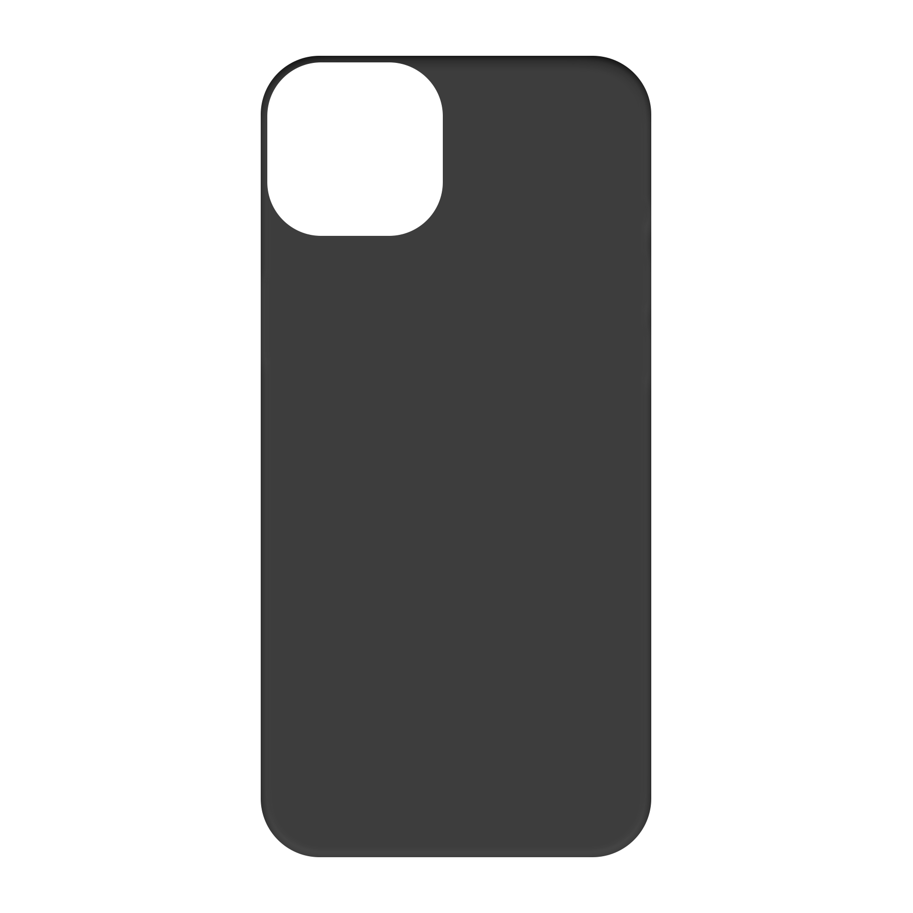 Apple iPhone 15 Plus Biologisch afbreekbaar hoesje (achterkant bedrukt, zwart)