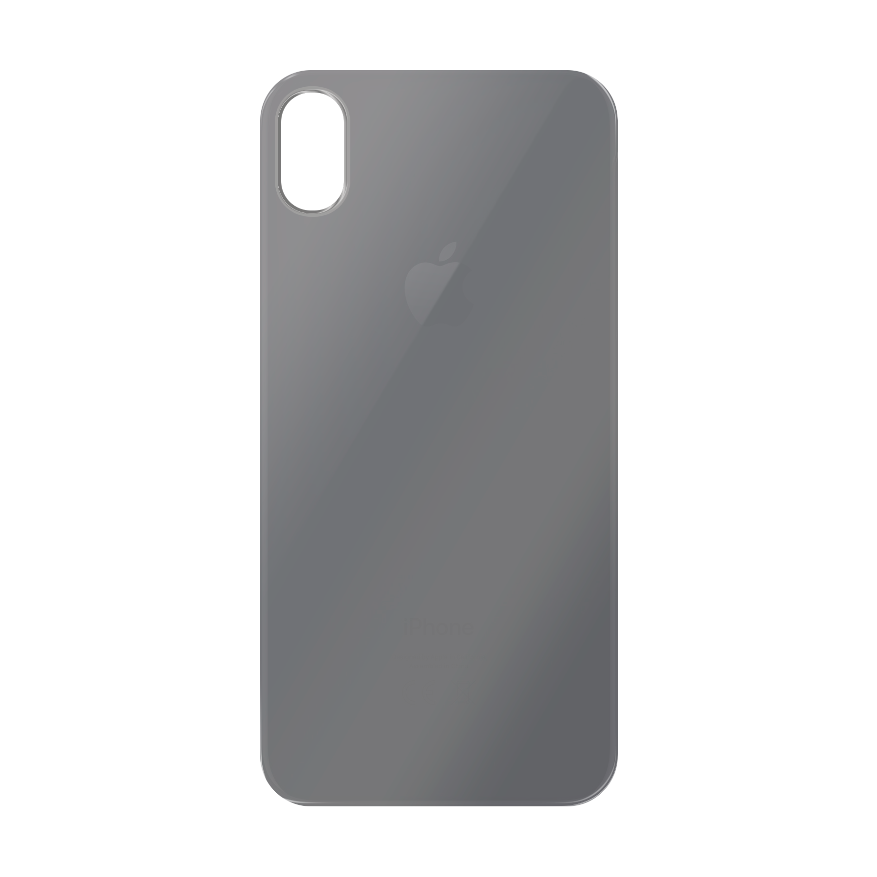 Apple iPhone Xr Zachte hoes (achterkant bedrukt, transparant)