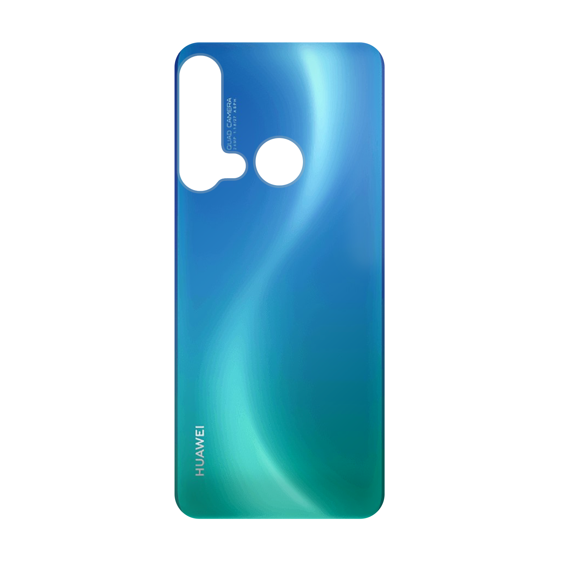 Huawei P20 Lite (2019) Zachte hoes (achterkant bedrukt, transparant)