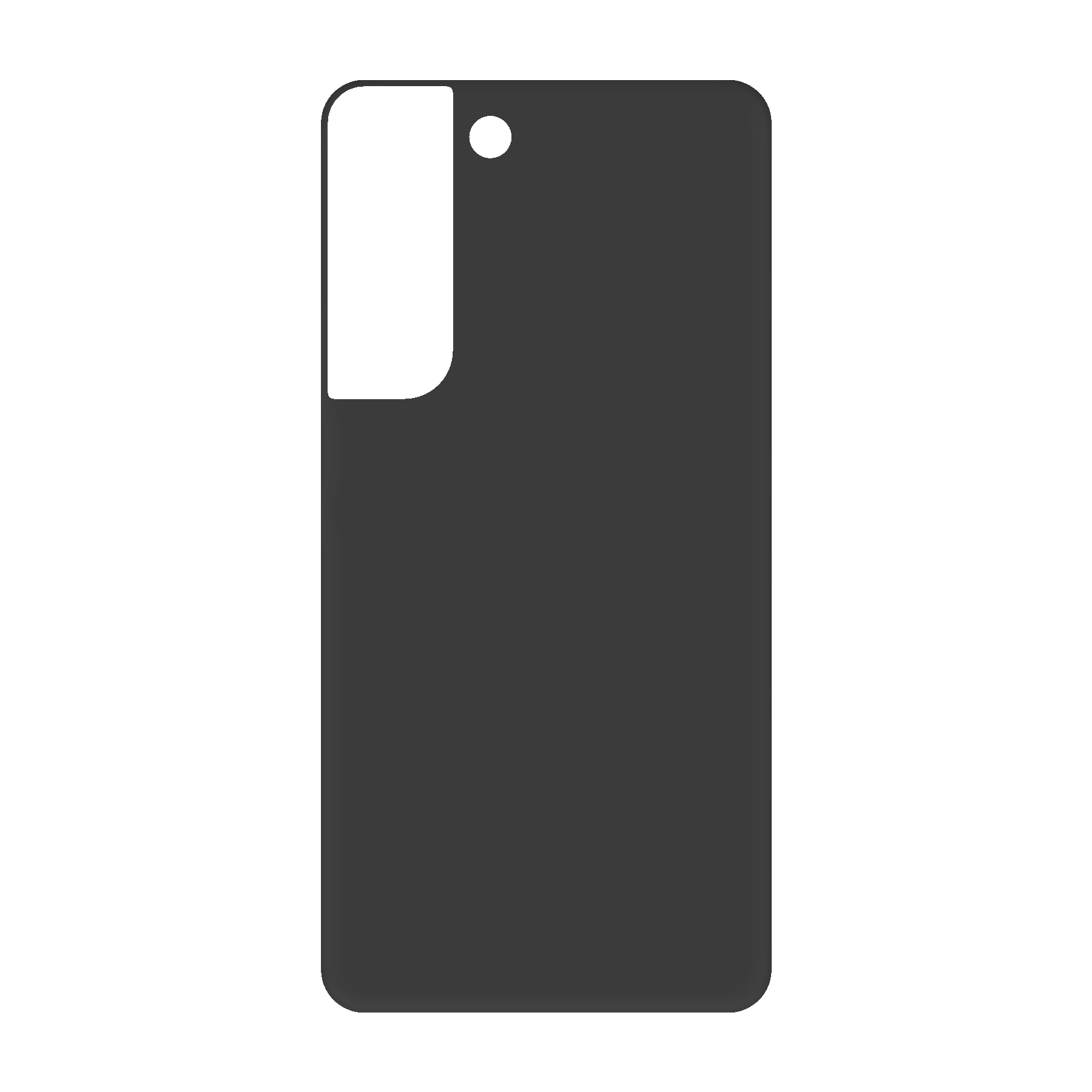 Samsung Galaxy S22 Biologisch afbreekbaar hoesje (achterkant bedrukt, zwart)
