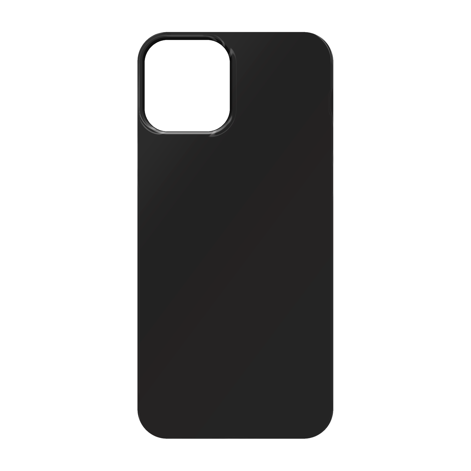 Apple iPhone 12 / iPhone 12 Pro Zachte hoes (achterkant bedrukt, zwart)