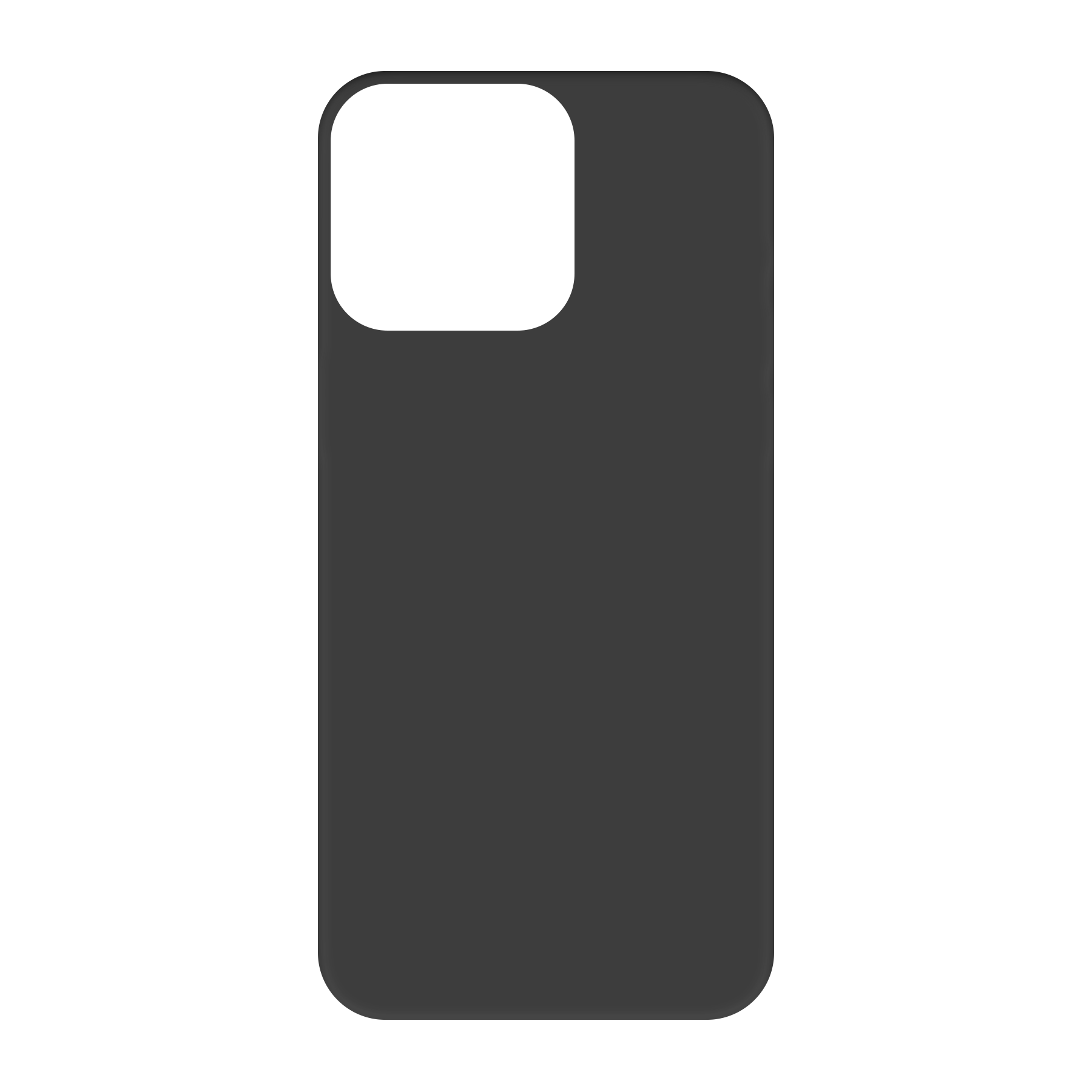 Apple iPhone 15 Pro Max Biologisch afbreekbaar hoesje (achterkant bedrukt, zwart)