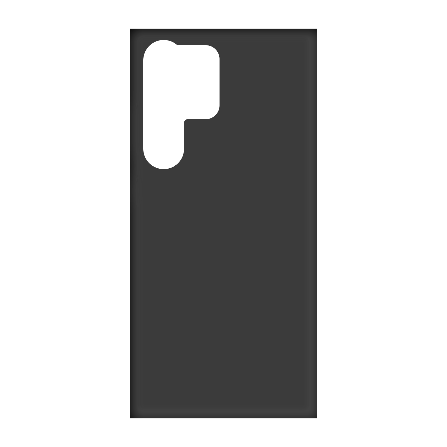 Samsung Galaxy S24 Ultra Biologisch afbreekbaar hoesje (achterkant bedrukt, zwart)