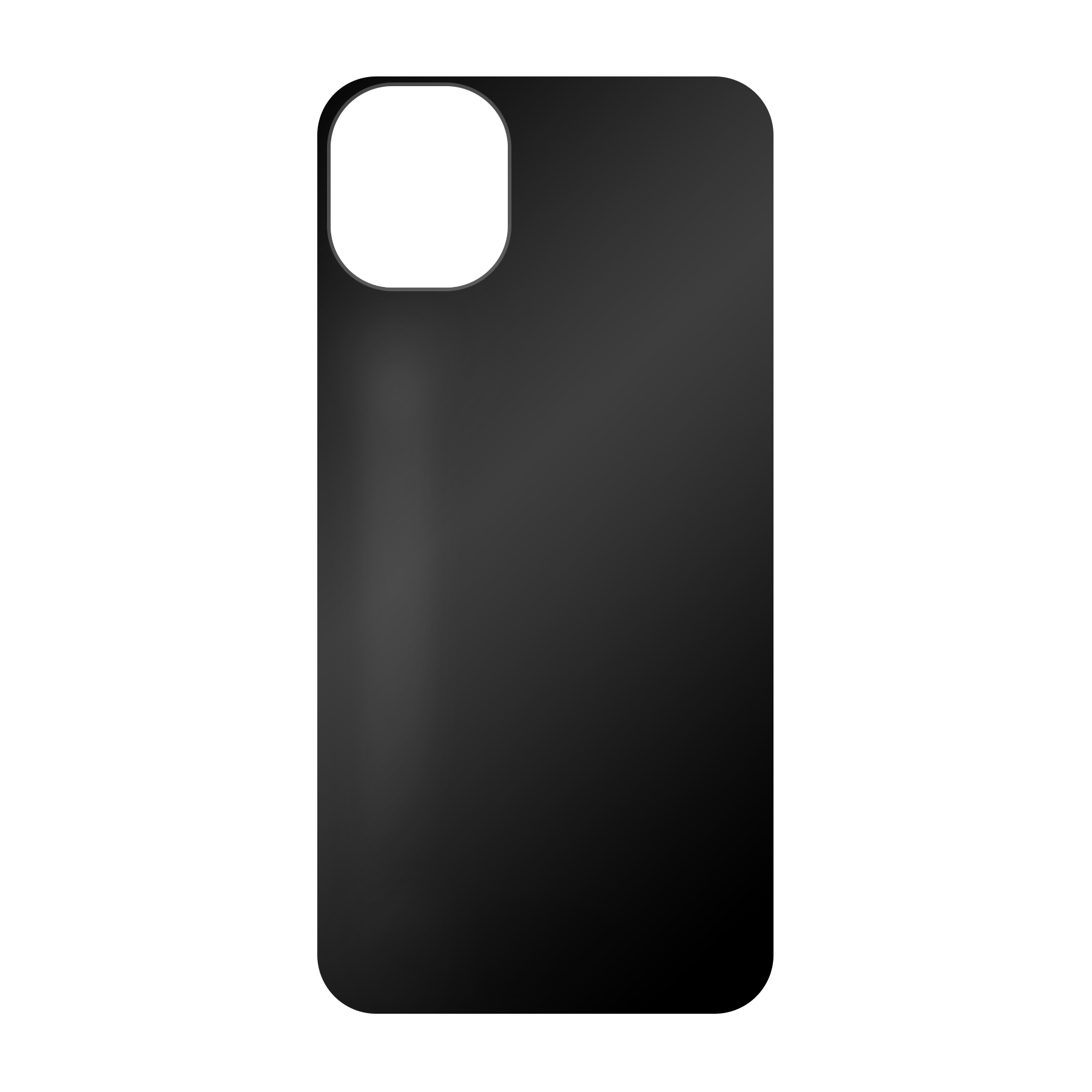 Apple iPhone 11 Zachte case (achterkant bedrukt, zwart)