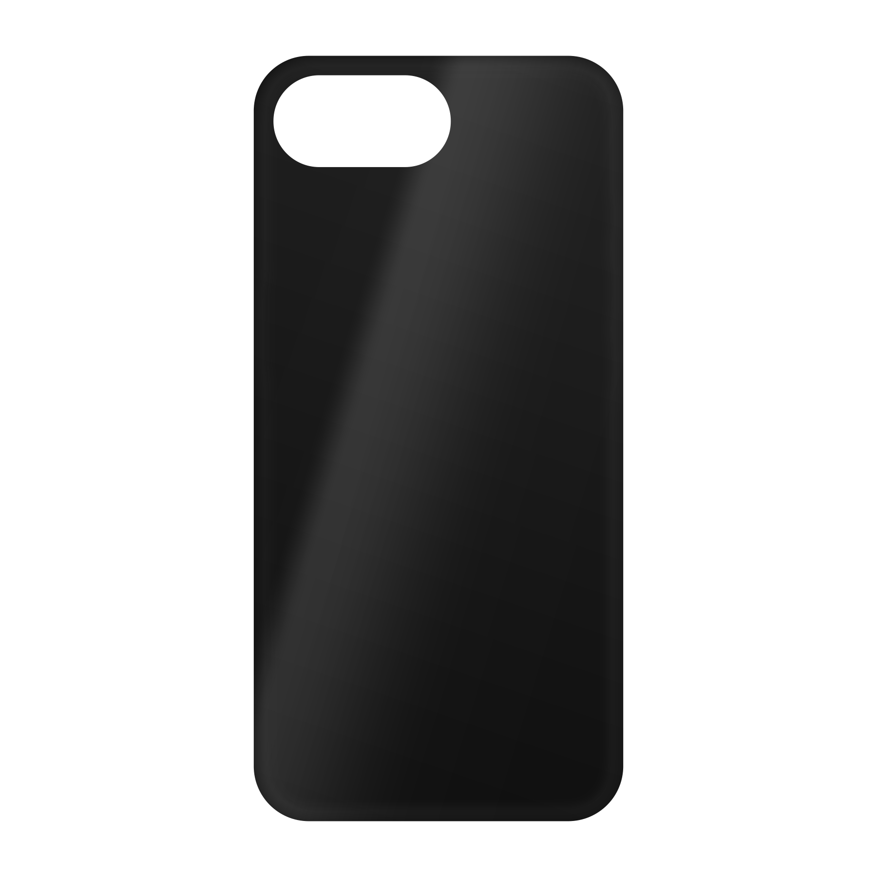 Apple iPhone 16e Zachte hoes (achterkant bedrukt, zwart)