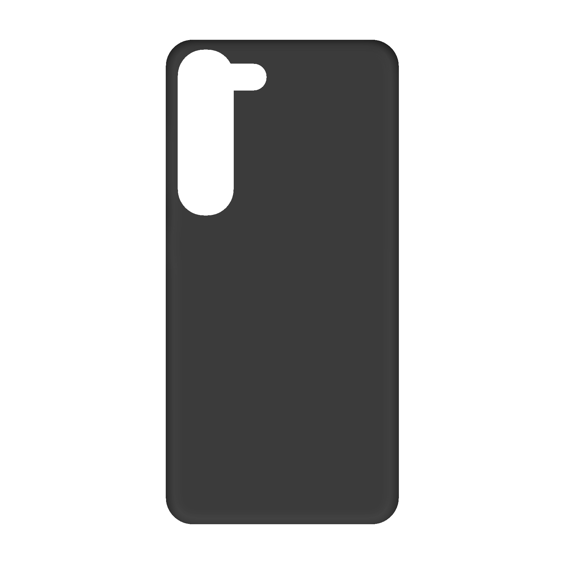Samsung Galaxy S23 Biologisch afbreekbaar hoesje (achterkant bedrukt, zwart)