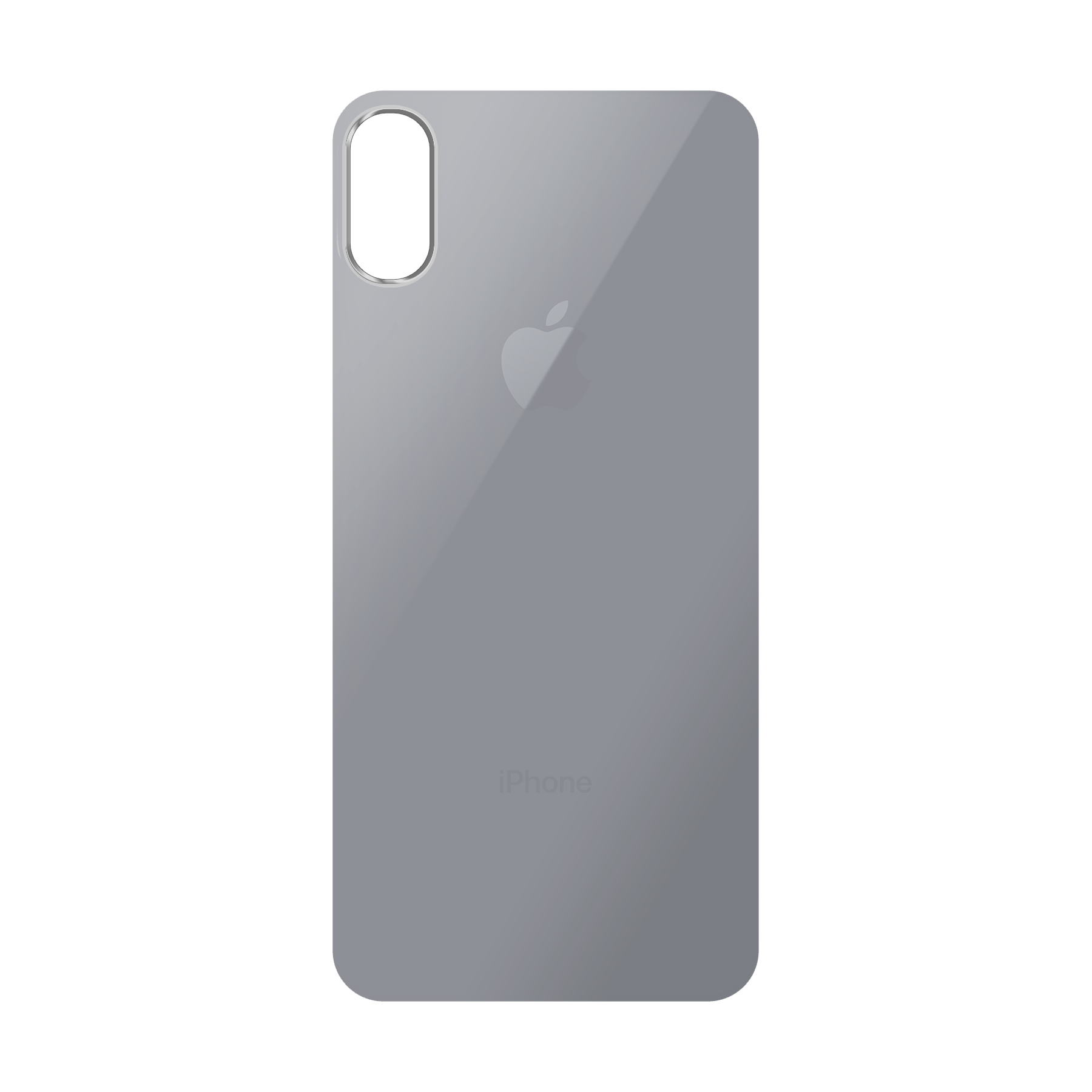 Apple iPhone X / Xs Zachte case (achterkant bedrukt, transparant)