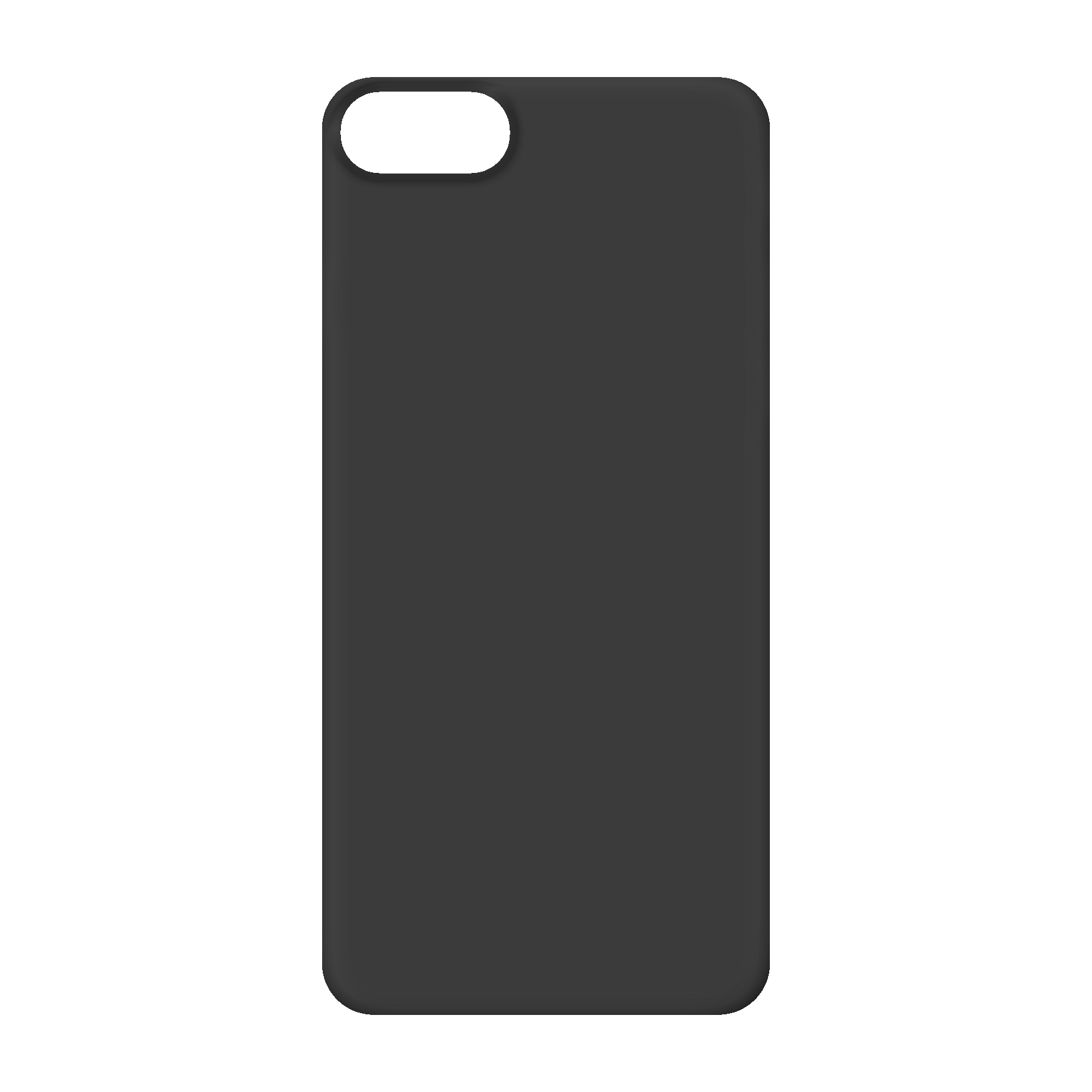 Apple iPhone 7 / 8 / SE (2020) / SE (2022) Biologisch afbreekbaar hoesje (achterkant bedrukt, zwart)