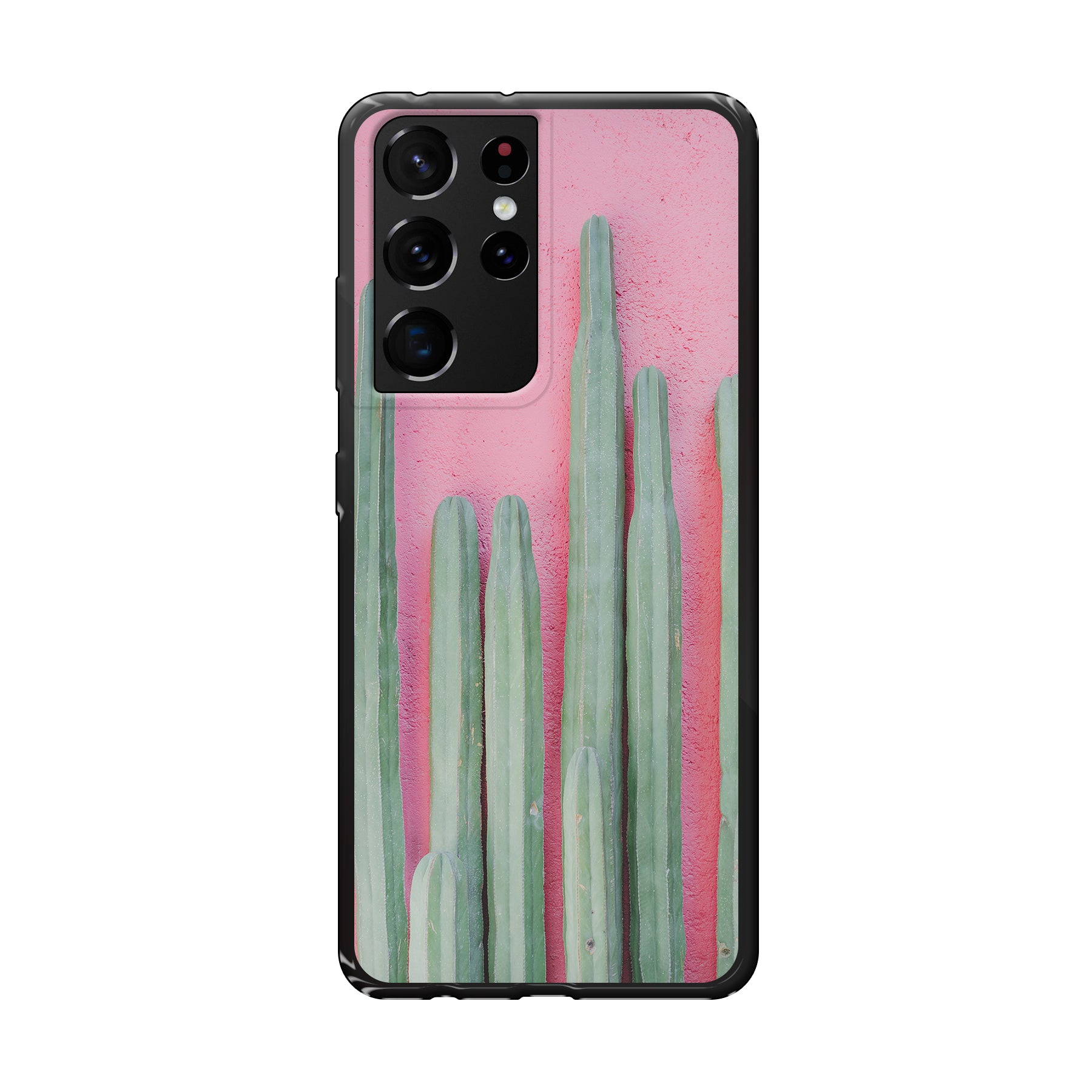 Samsung Galaxy S21 Ultra 5G Zachte hoes (achterkant bedrukt, zwart)